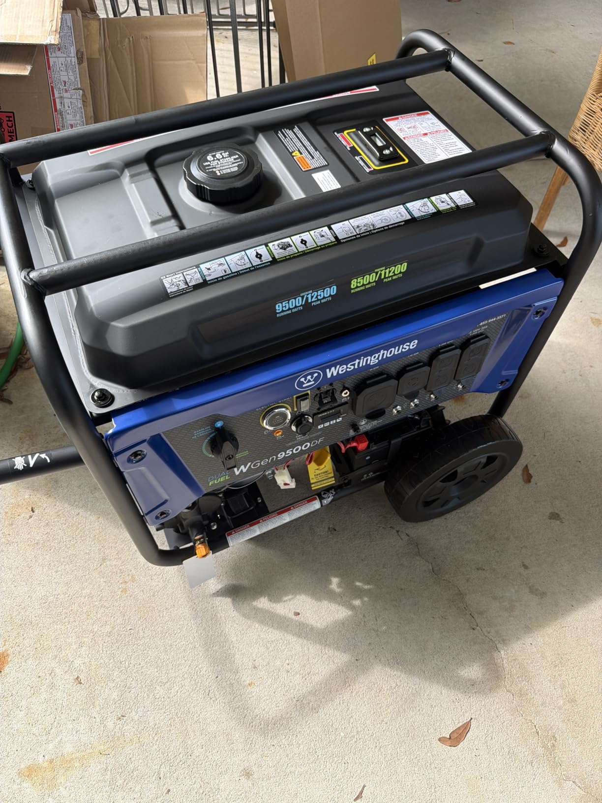 Westinghouse 12500 Watt Dual Fuel Home Backup Portable Generator, Remote Electric Start, Transfer Switch Ready, Gas and Propane Powered customer photo 2