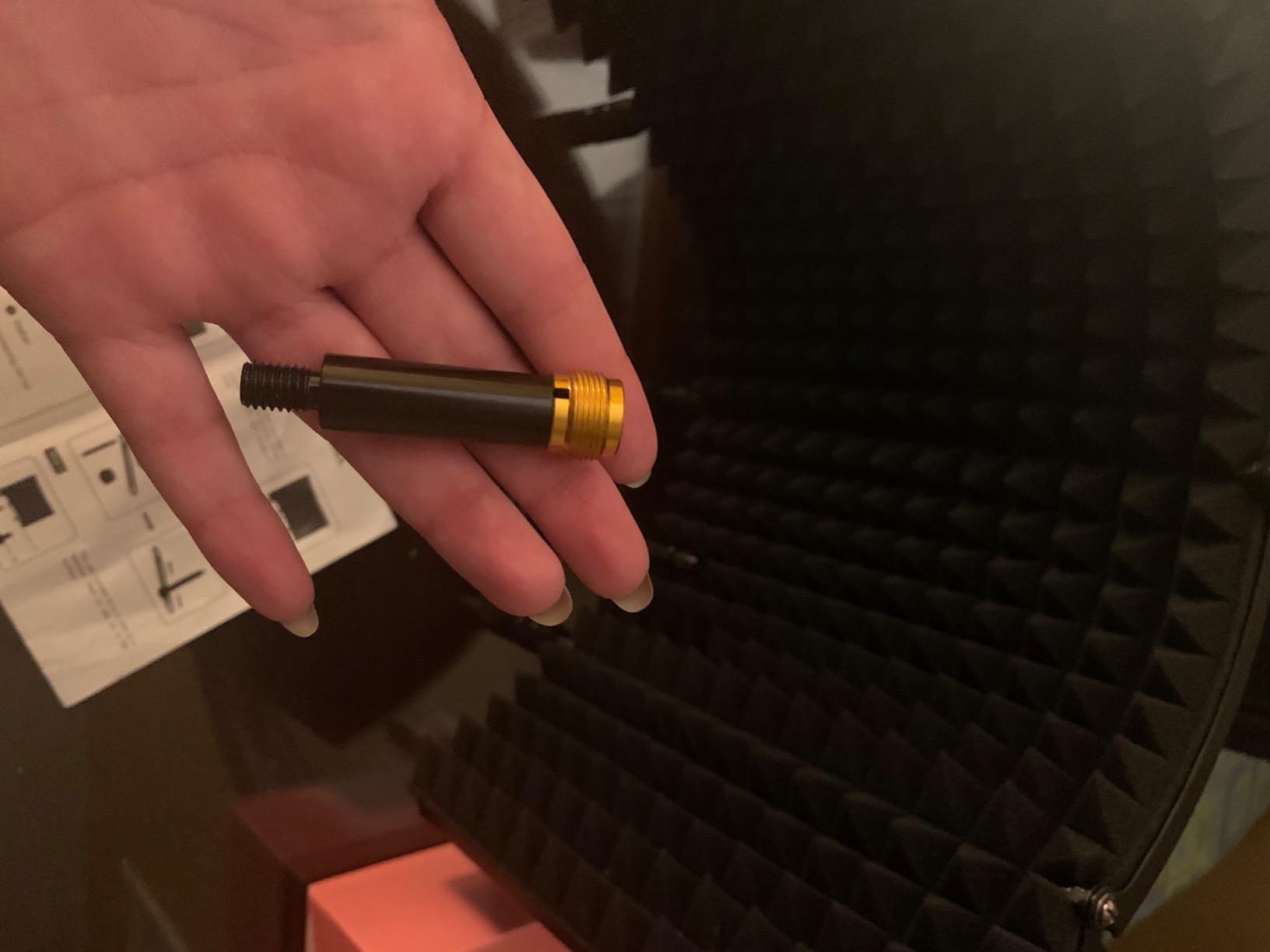 Aokeo Studio Recording Microphone Isolation Shield, Pop Filter. High Density Absorbent Foam is Used to Filter Vocal. Suitable for Blue Yeti and Any Condenser Microphone Recording Equipment customer photo 2