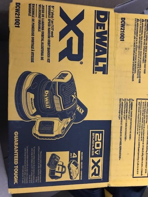 DEWALT 20V MAX Orbital Sander Cordless, 5-Inch Sander Tool, 2.0Ah, 8,000-12,000 OPM, Variable Speed Dial, Storage Bag, Battery and Charger Included (DCW210D1) customer photo 1