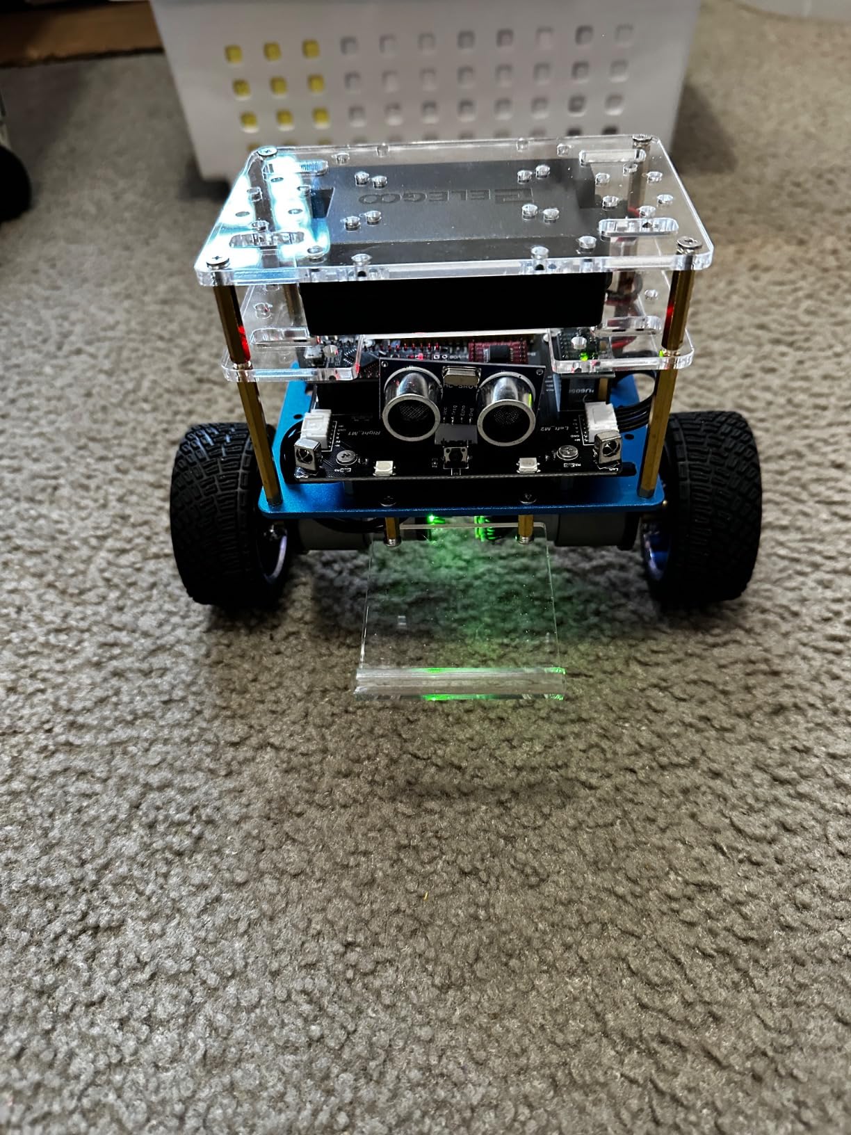 Tumbller Self-Balancing Robot Car Kit, Compatible with Arduino | Auto-follow, Obstacle Avoidance, Bounce Mode & LED Effects, Build & Code a 2-Wheel Robot with App/IR Control, Kids STEM Toy customer photo 1