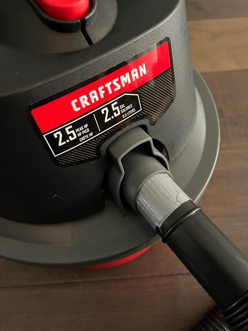 CRAFTSMAN CMXEVBE17250 2.5 Gallon 2.5 Peak HP Wet Dry Shop Vacuum | Portable Wet and Dry Vac with Filter Bag, Hose and Attachments for Cleaning in the Home customer photo 2