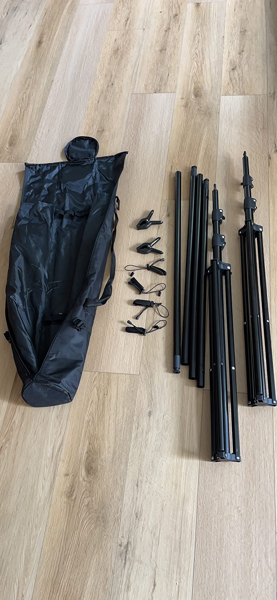 SLOW DOLPHIN Photo Video Studio 12ft (W) x 10ft (H) Heavy Duty Adjustable Photography Backdrop Stand Background Support System Kit with Carry Bag customer photo 2