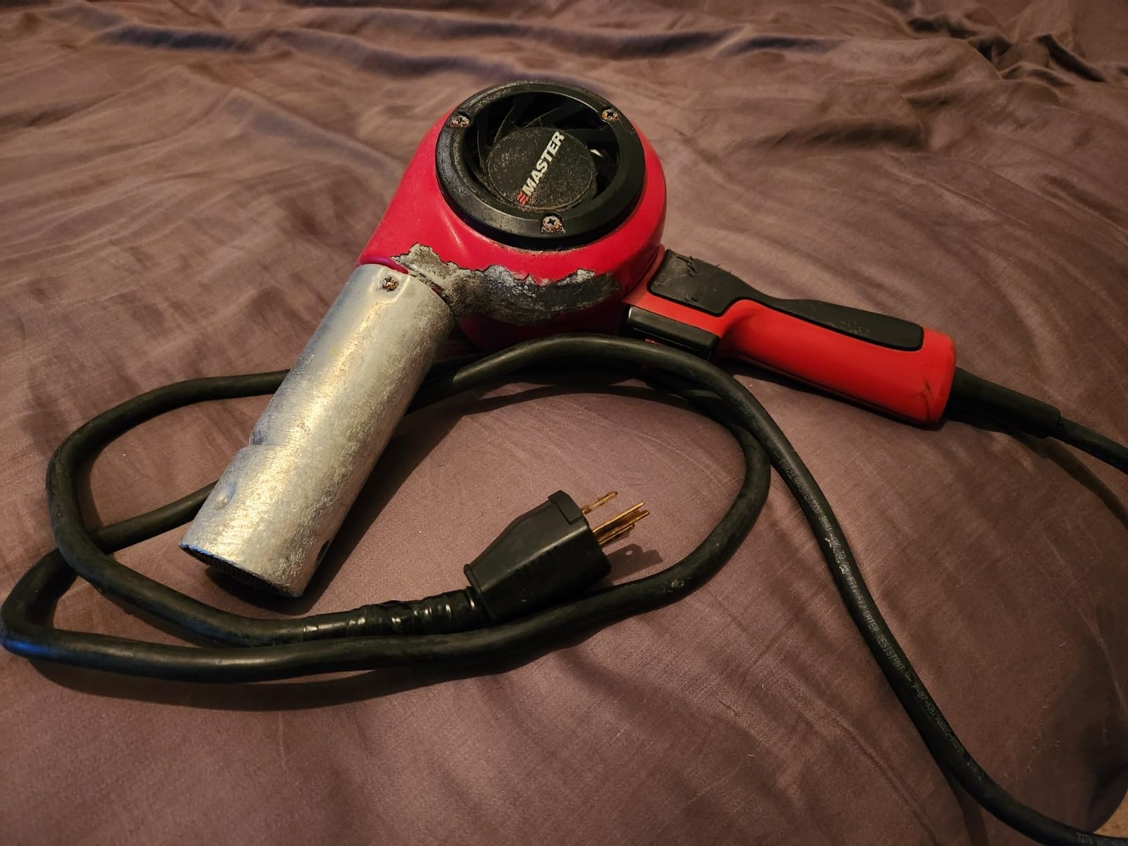 Master Appliance HG-501D Industrial Heat Gun, High Airflow, Quick Change Plug-In Heating Element, 1200F, 120V, 1740W customer photo 1