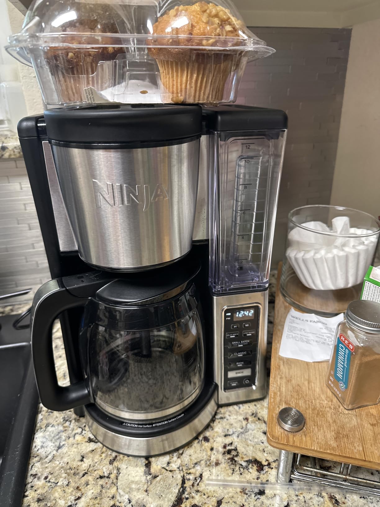 Ninja Fresh Brew Coffee Maker, 12 Cup Glass Carafe, Stainless Steel, CE251 customer photo 2