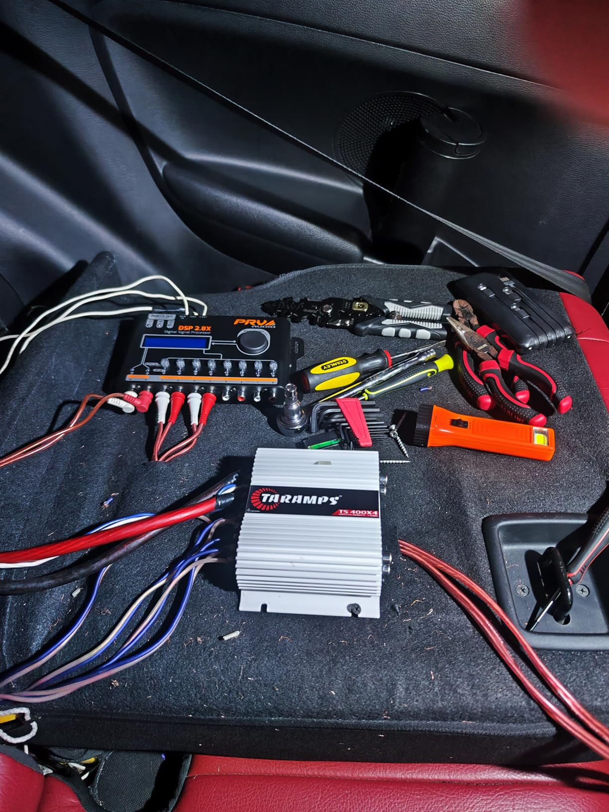 PRV AUDIO Car Audio DSP 2.8X Digital Crossover and Equalizer 8 Channel Full Digital Signal Audio Processor DSP with Sequencer Remote Relay customer photo 2