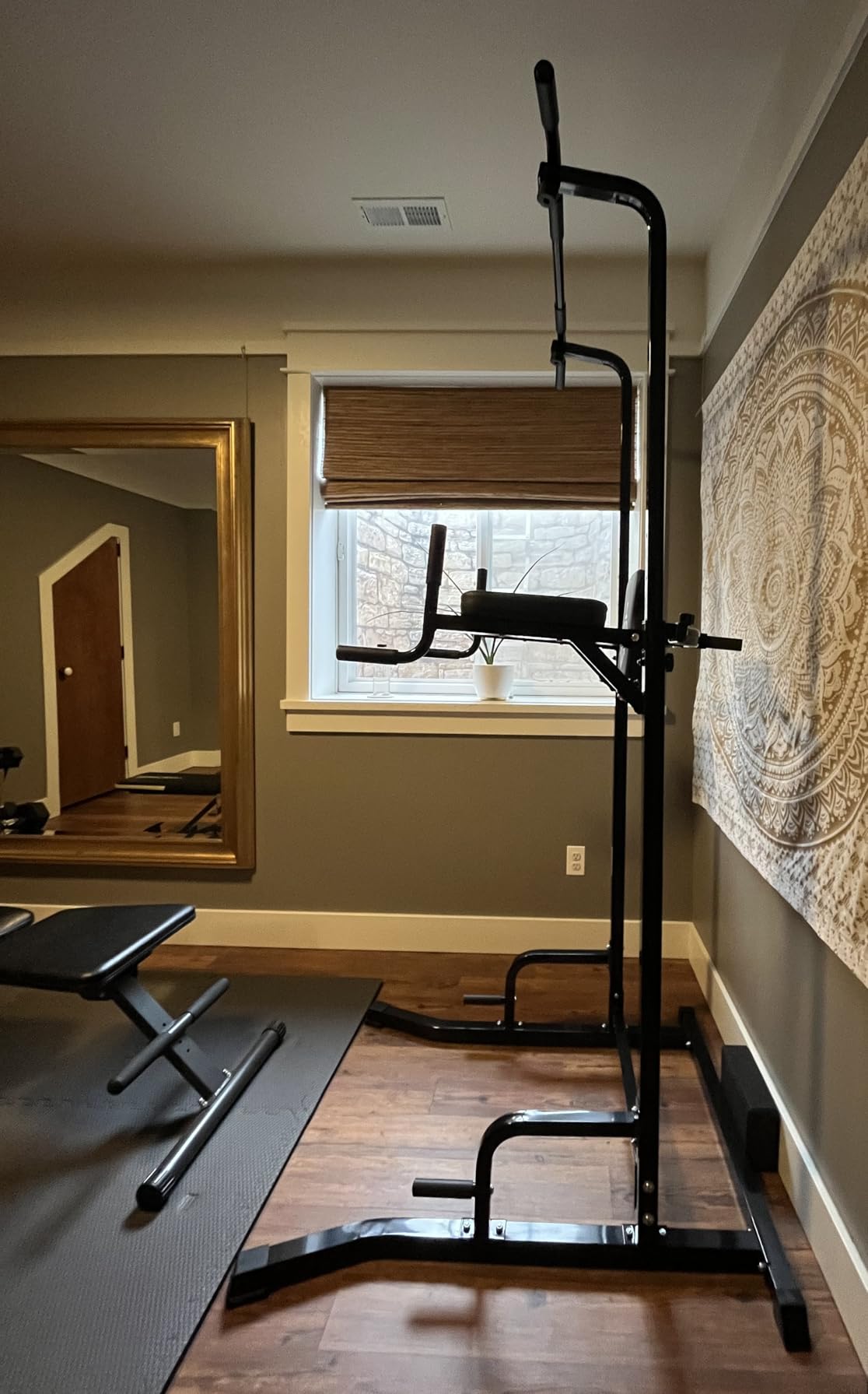 SPORTSROYALS Free Standing Pull Up Bar, Power Tower for Home Gym Training customer photo 2