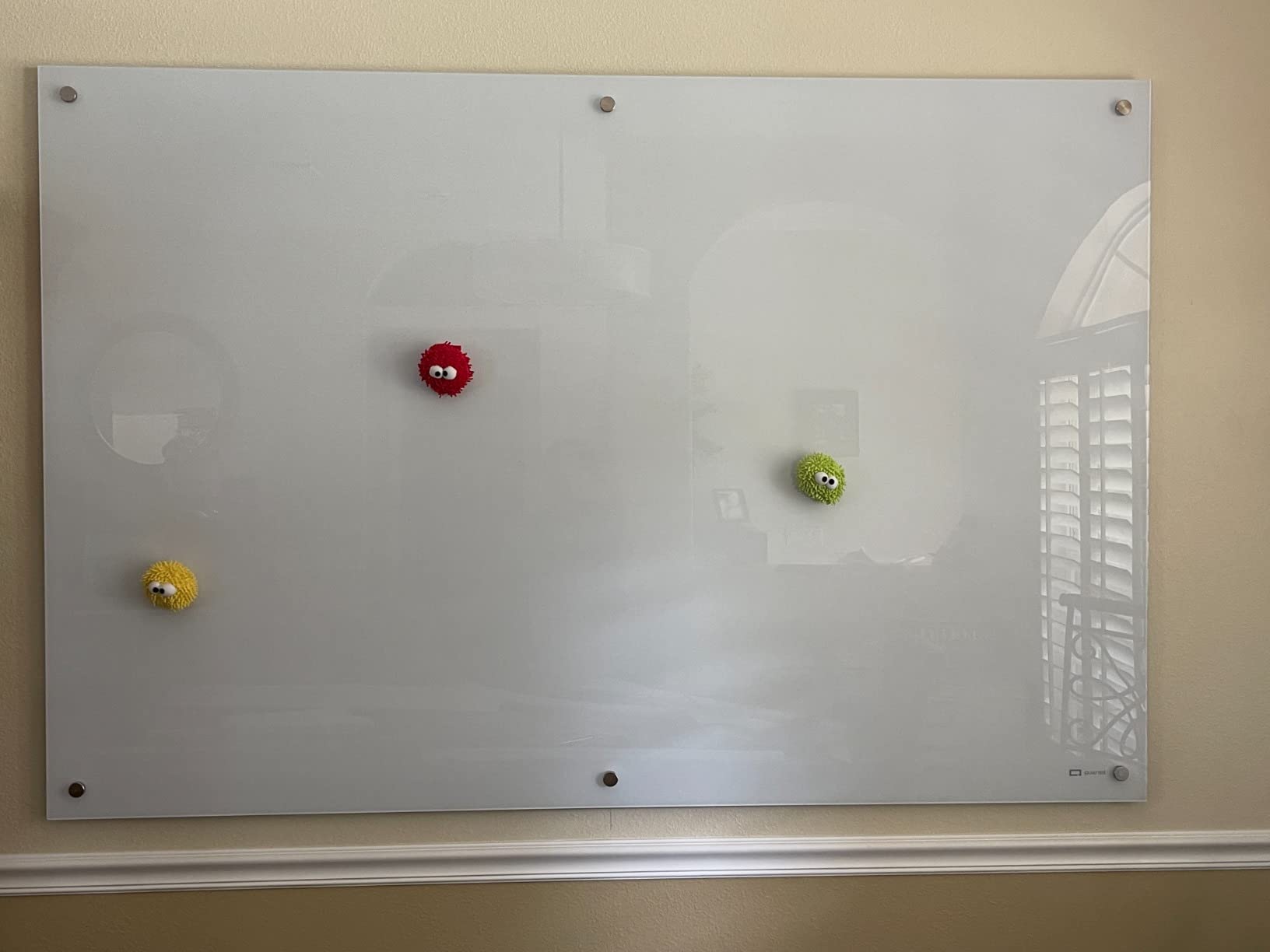 Quartet Dry Erase Board, Magnetic Whiteboard 4' x 3', Glass Board for Wall, Infinity, Brilliance White (G24836W) customer photo 1