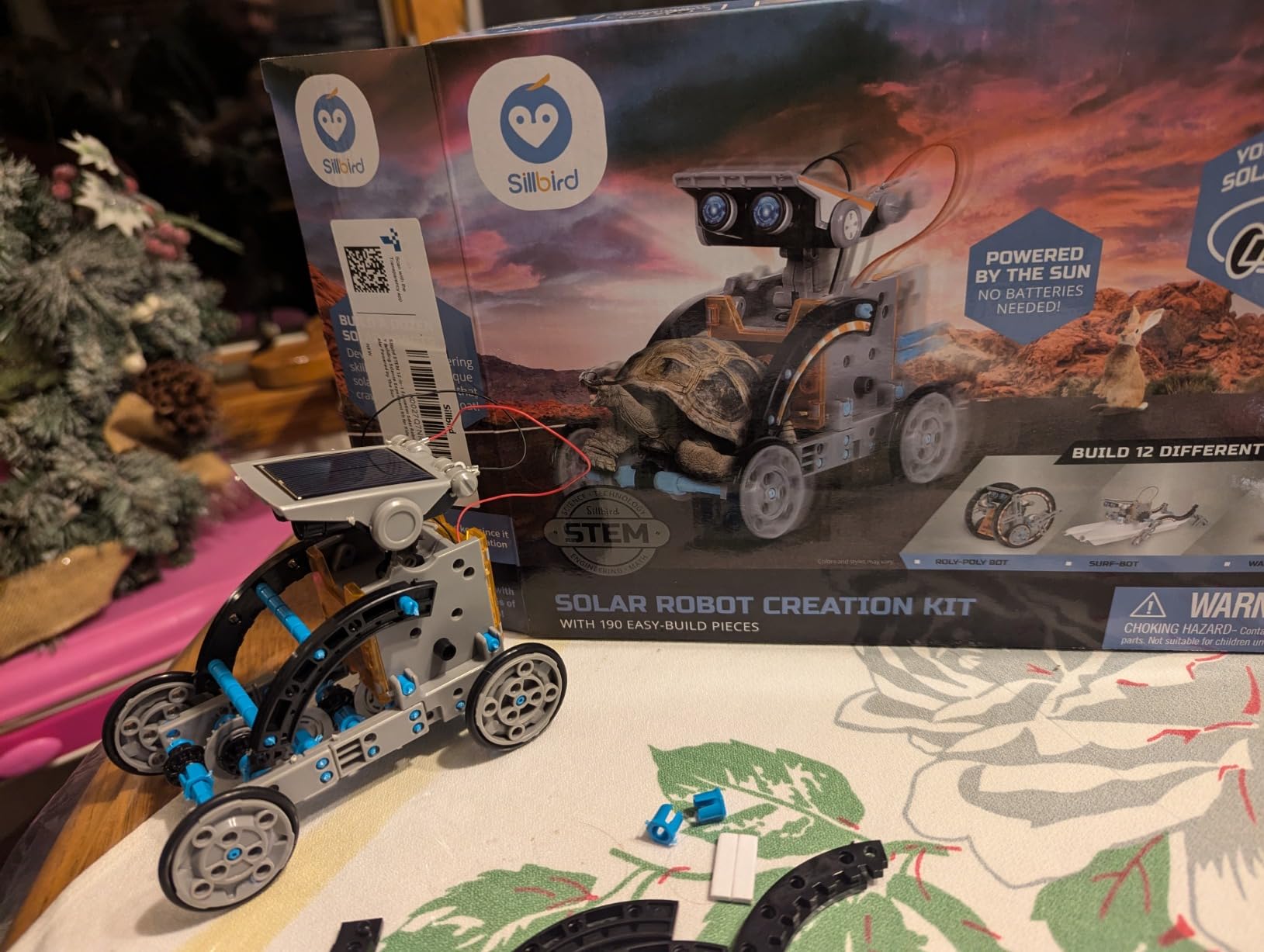Sillbird 12-in-1 Solar Robot Building Kit STEM Gift for Boys Ages 8-13 | Powered by the Sun, Engineering Skills, DIY Educational Kit, Birthday Presents for Kids, Buildable Learning Set, 190 Pieces customer photo 2