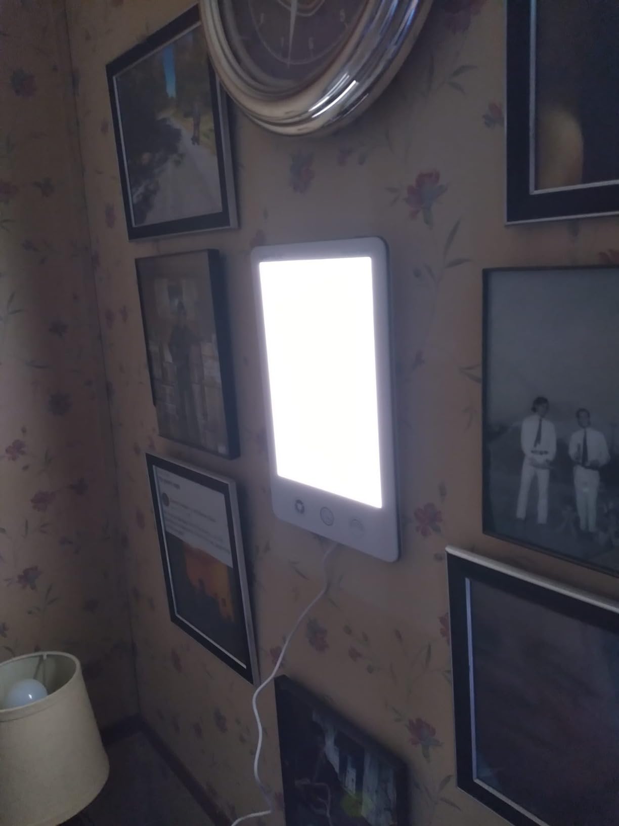 Verilux HappyLight Luxe - Light Therapy Lamp with 10,000 Lux, UV-Free, LED Bright White Light with Adjustable Brightness, Color, Countdown Timer, & Stand - Boost Mood, Sleep, Focus (White) customer photo 2