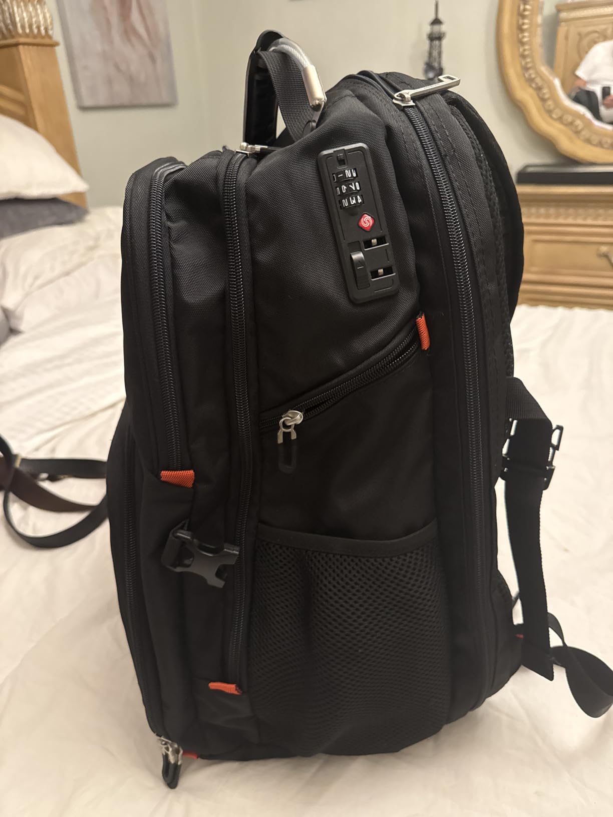 SHRRADOO Large Travel Laptop Backpack for Women, Work College Backpacks | Fit 17 Inch Laptops, with Combination Lock, Carry On Flight Approved, 50L Big Bags, Business Backpack for Men Women customer photo 1