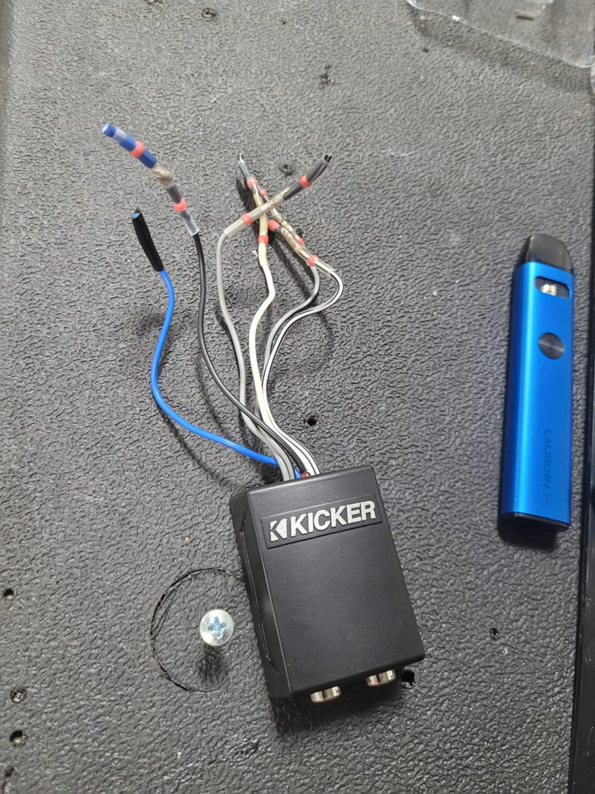 Kicker 46KISLOC2 K-Series Stereo Line-Output Converter w/Remote Turn-On Output | Speaker wire to RCA adapter for factory radio amp install, adds aftermarket bass to stock stereo, signal out, easy hookup customer photo 2