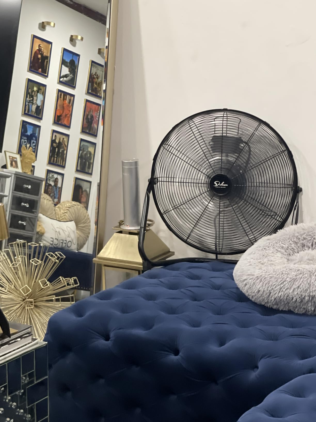 Simple Deluxe 20 Inch 3-Speed High Velocity Heavy Duty Metal Industrial Floor Fan for Warehouse, Workshop, Factory and Basement, Black, 1 Pack customer photo 2