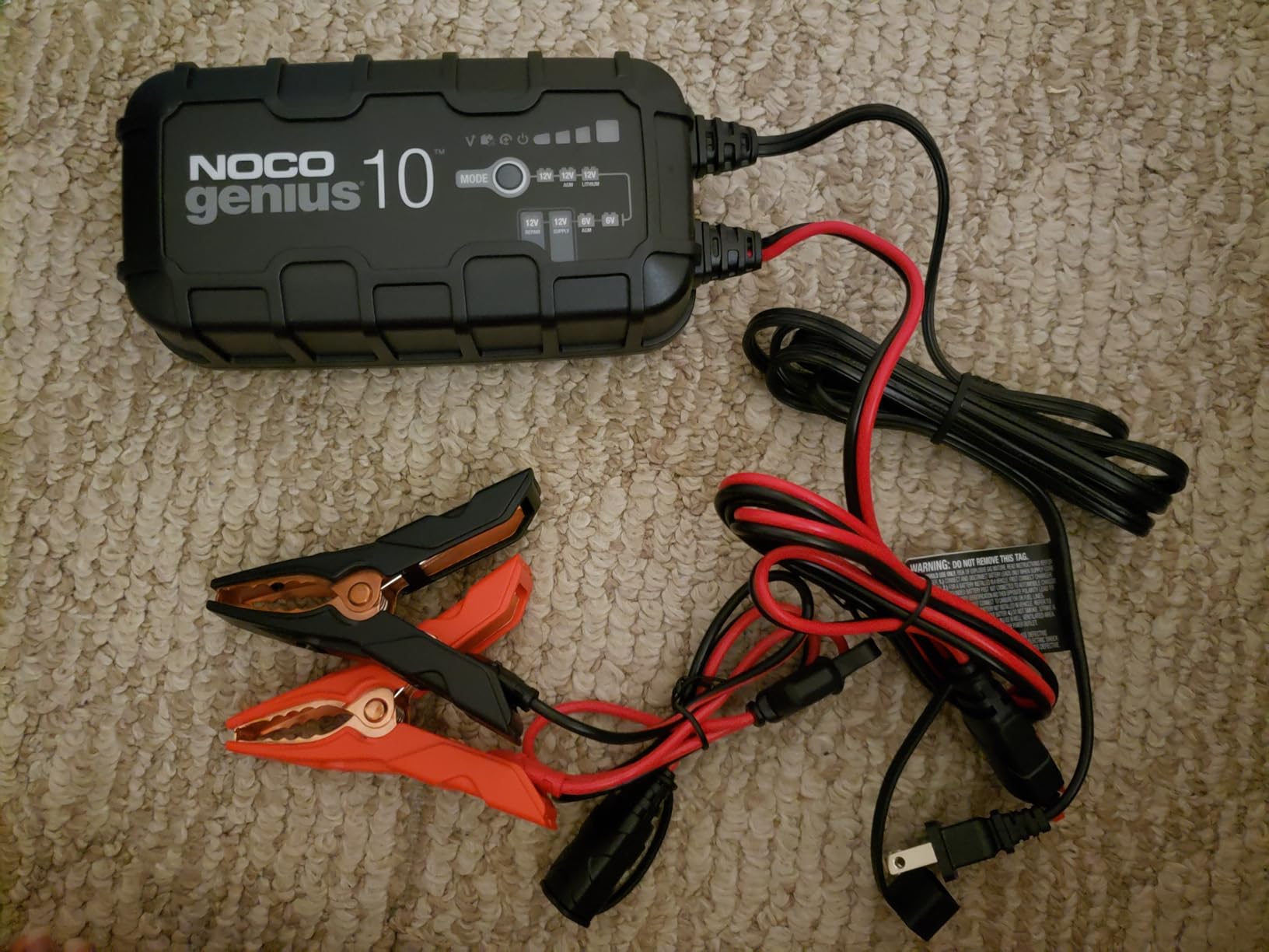 NOCO GENIUS10 10A 6V/12V Smart Battery Charger - Automatic Maintainer, Trickle Charger & Desulfator customer photo 1