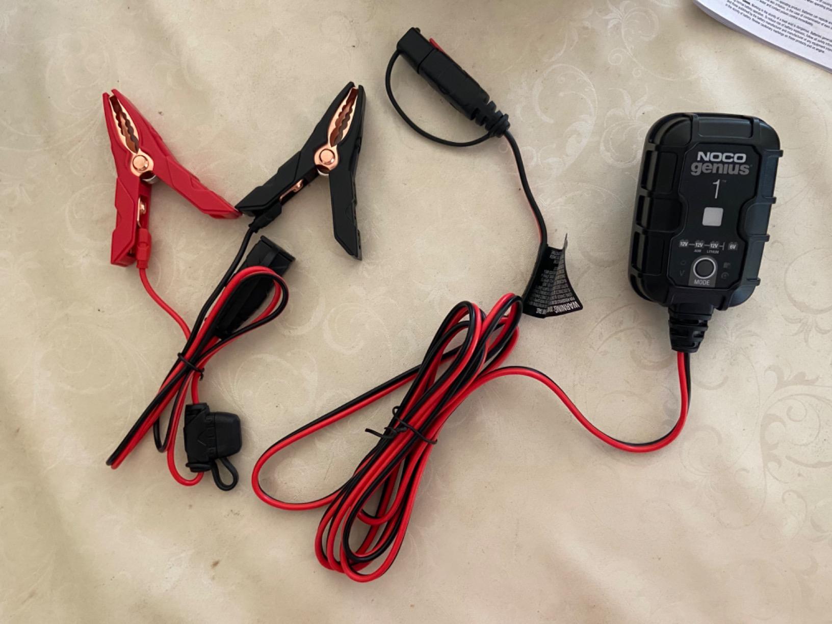 NOCO GENIUS1 1A 6V/12V Smart Battery Charger - Automatic Maintainer, Trickle Charger & Desulfator customer photo 2