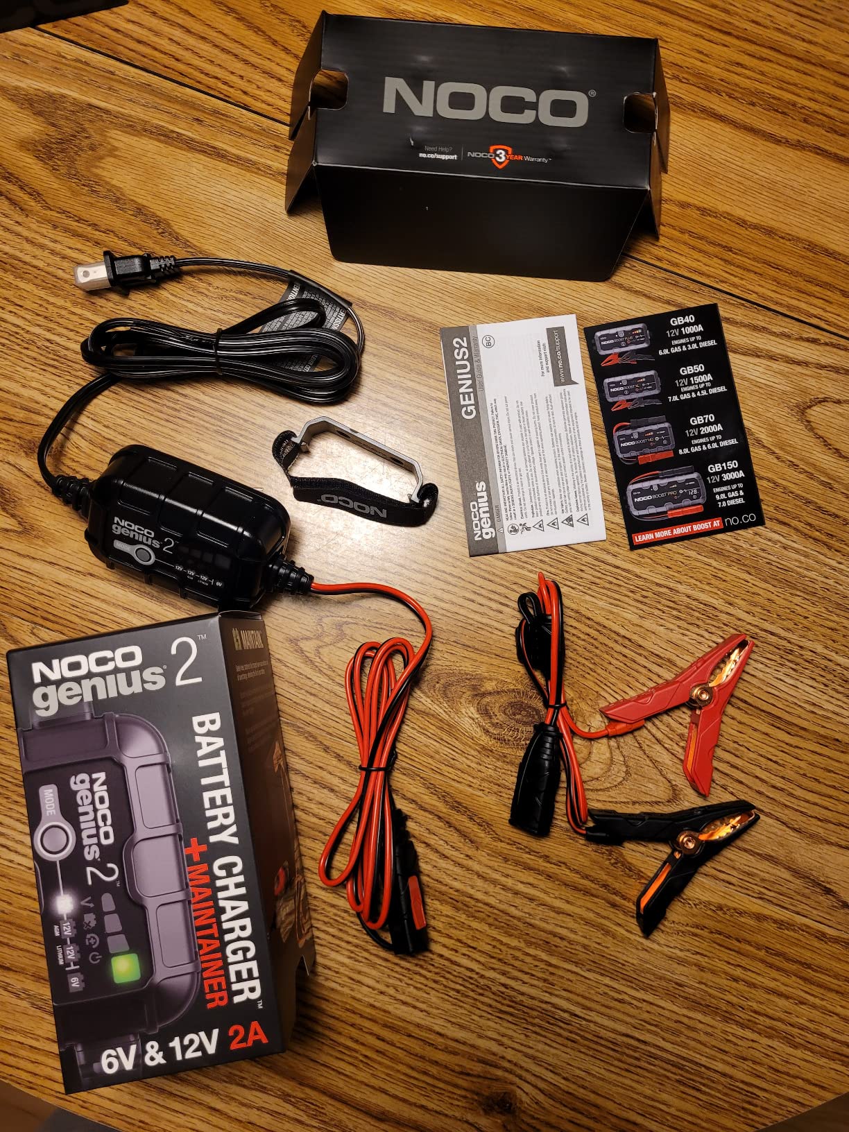 NOCO GENIUS2: 2A 6V/12V Smart Battery Charger - Automatic Maintainer, Trickle Charger & Desulfator with Overcharge Protection & Temperature Compensation - for Lead-Acid & Lithium Batteries customer photo 2