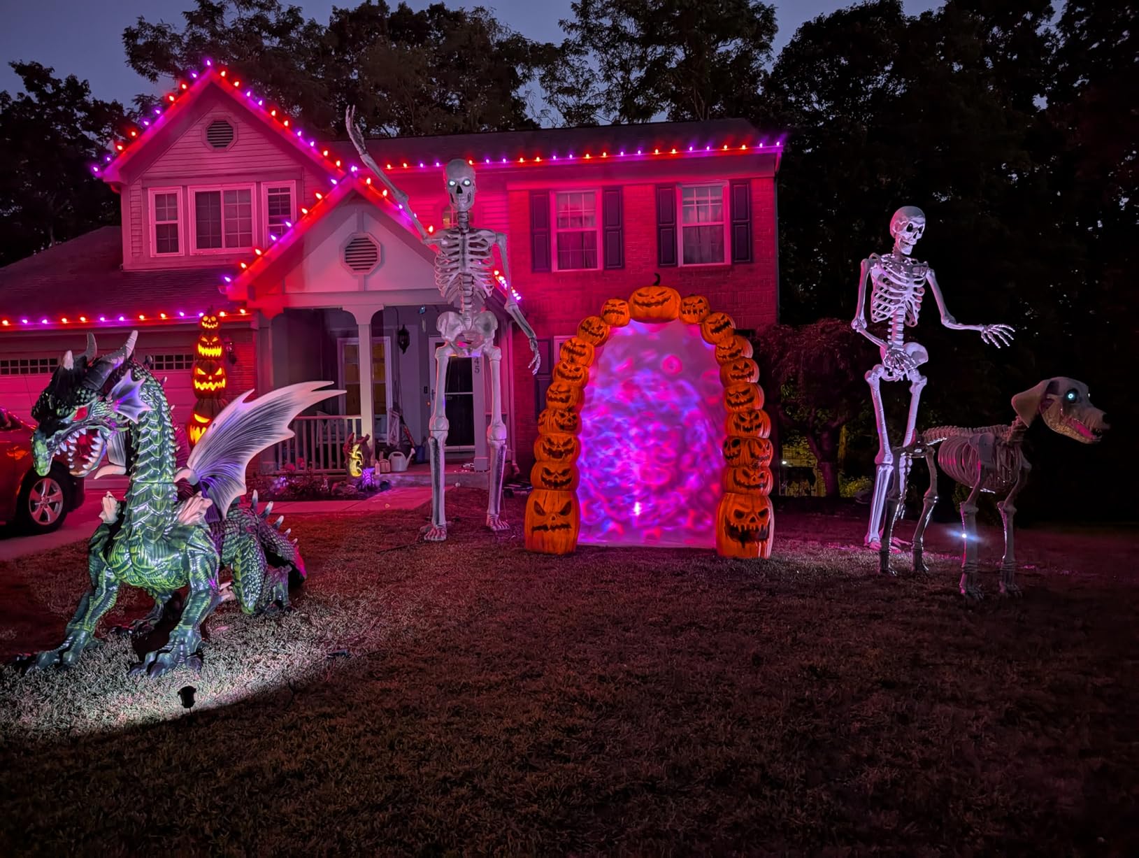 Hekation Christmas Halloween Projector Lights Outdoor, Projector Lights Outdoor Decorations for Yard, 15 Colors Water Wave Ocean Effect Night Lights Projector, Waterproof, Remote, Timing customer photo 1