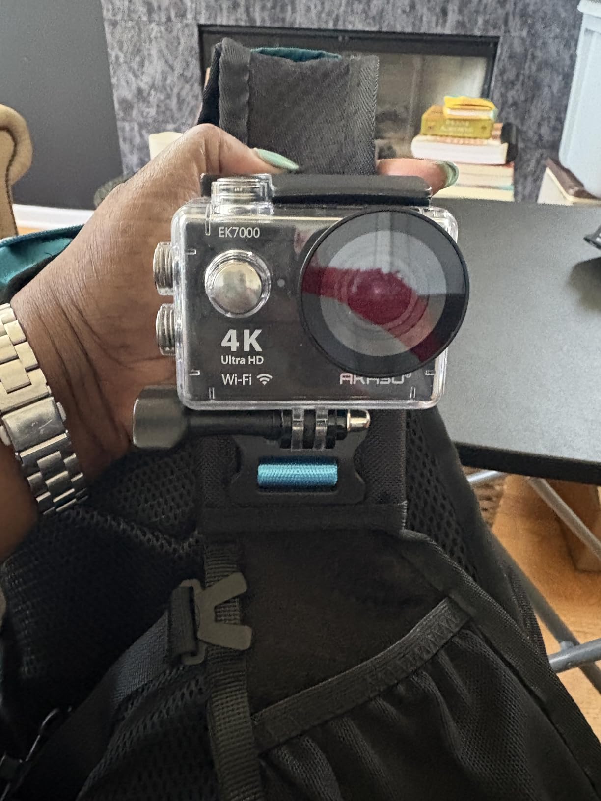 Backpack Shoulder Strap Mount Camera with Adjustable Shoulder Pad and 360 Degree Rotating Base, Bag Belt Holder Clip Compatible with GoPro Hero 13/12/11/9/8, DJI Action 6/5 Pro/4, AKASO and More customer photo 2