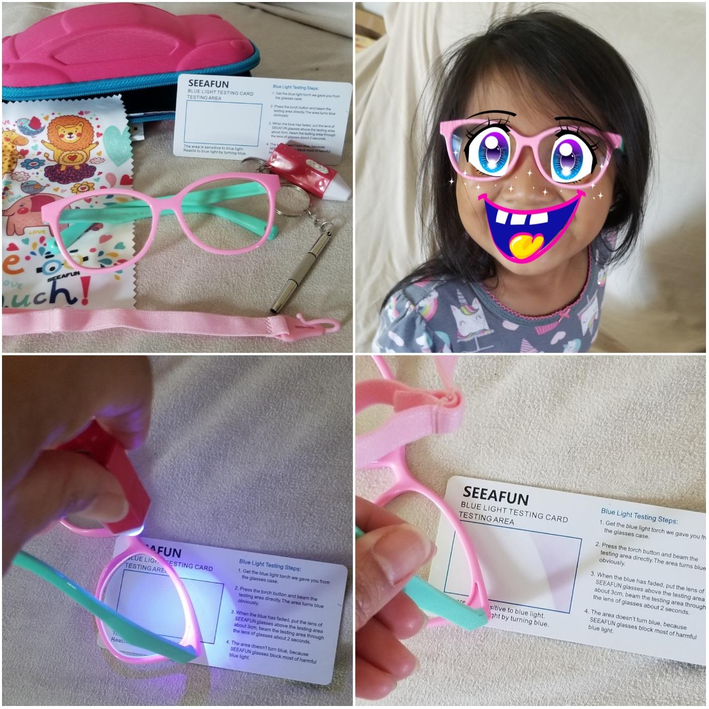 Blue Light Glasses for Kids Girls Boys with Cute Car Case, UV400 Protection, Anti Blue Ray Age3-12 customer photo 1