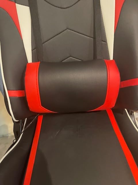 Goplus Gaming Chair - Racing Style, High Back PU Leather, Adjustable Arms & Headrest, Ergonomic Reclining Game Chair with Rolling Swivel Base customer photo 2