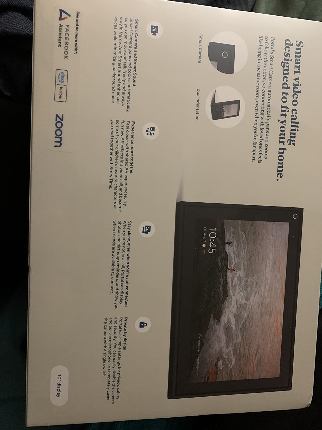 Meta Portal - Smart Video Calling for the Home with 10