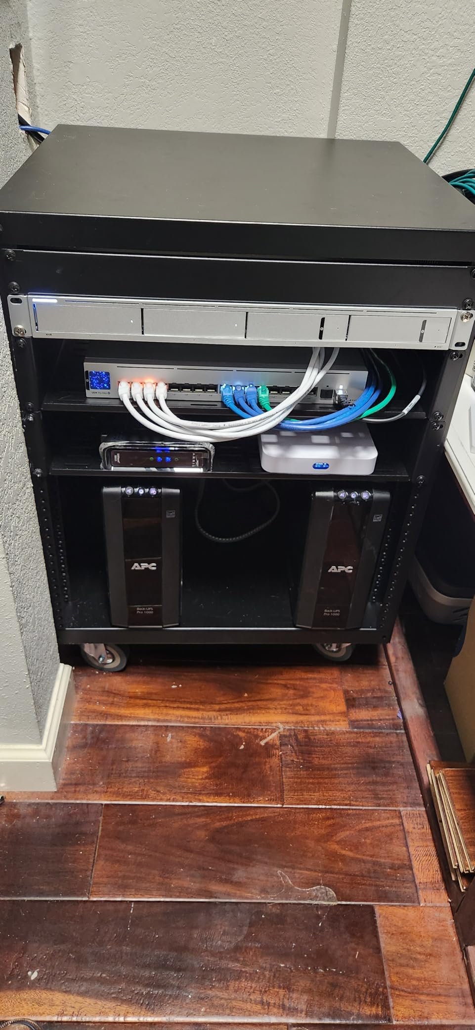 AxcessAbles 12U Network Rack with Wheels - 500lb Capacity, 18