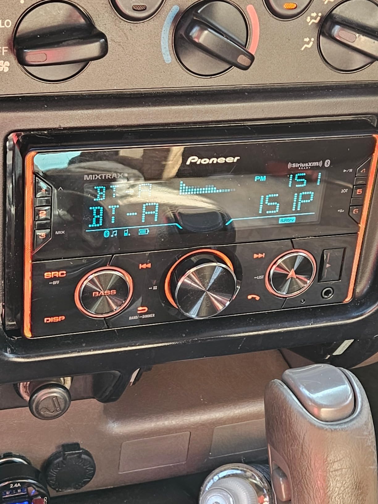 Pioneer MVH-S622BS Double Din Car Stereo with Bluetooth, USB | Digital Media Receiver, SiriusXM, Color Change, FLAC, Voice Control, 50W x 4 Output, 13-Band EQ, AM/FM, Hi-Volt RCA Preouts customer photo 1