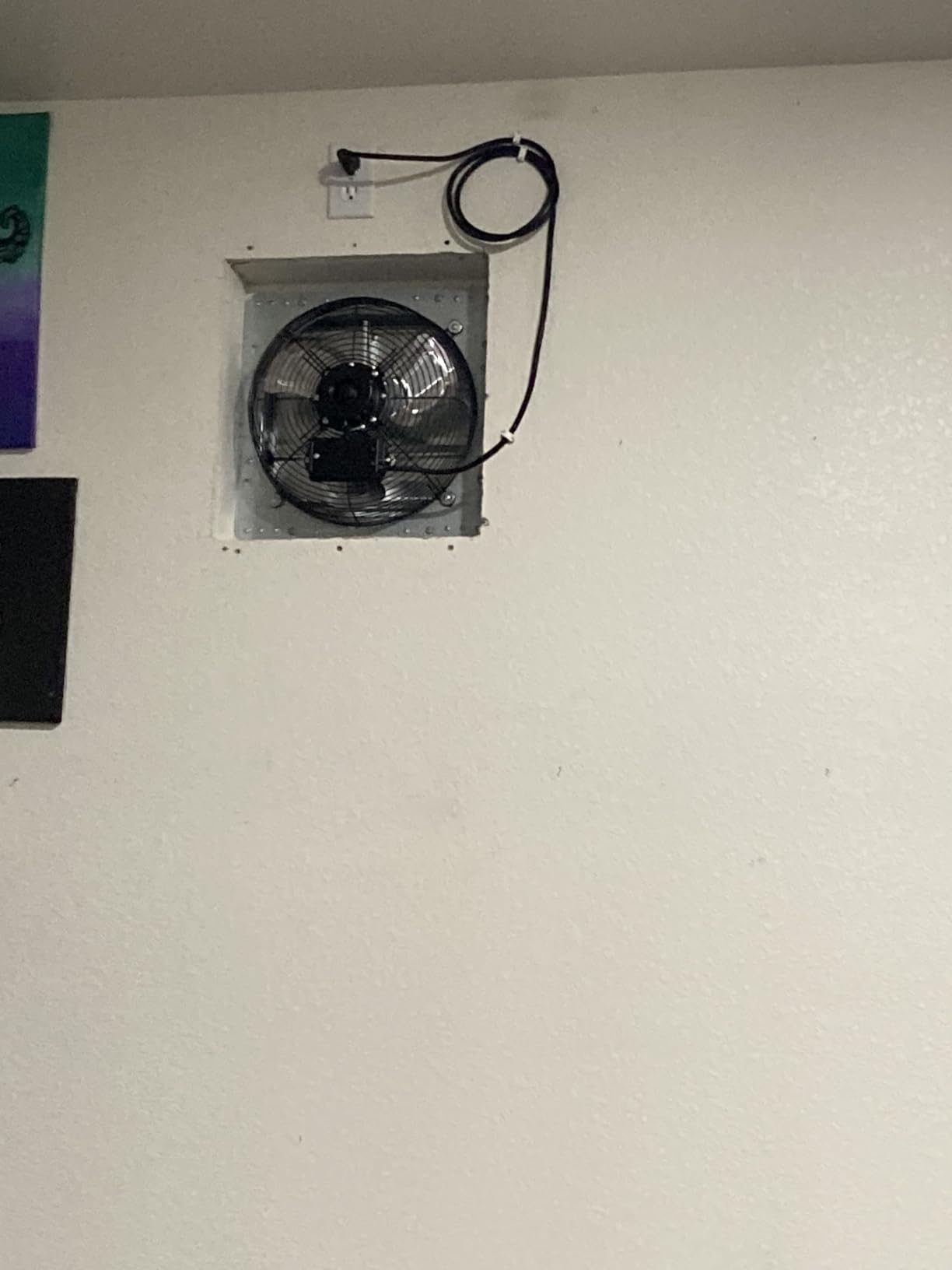 KEN BROWN 12 Inch Shutter Exhaust Fan, Aluminum Wall Mounted Attic Fan, 1450 CFM, Automatic Shutter for Attic Garage Greenhouse Shed Ventilation customer photo 2