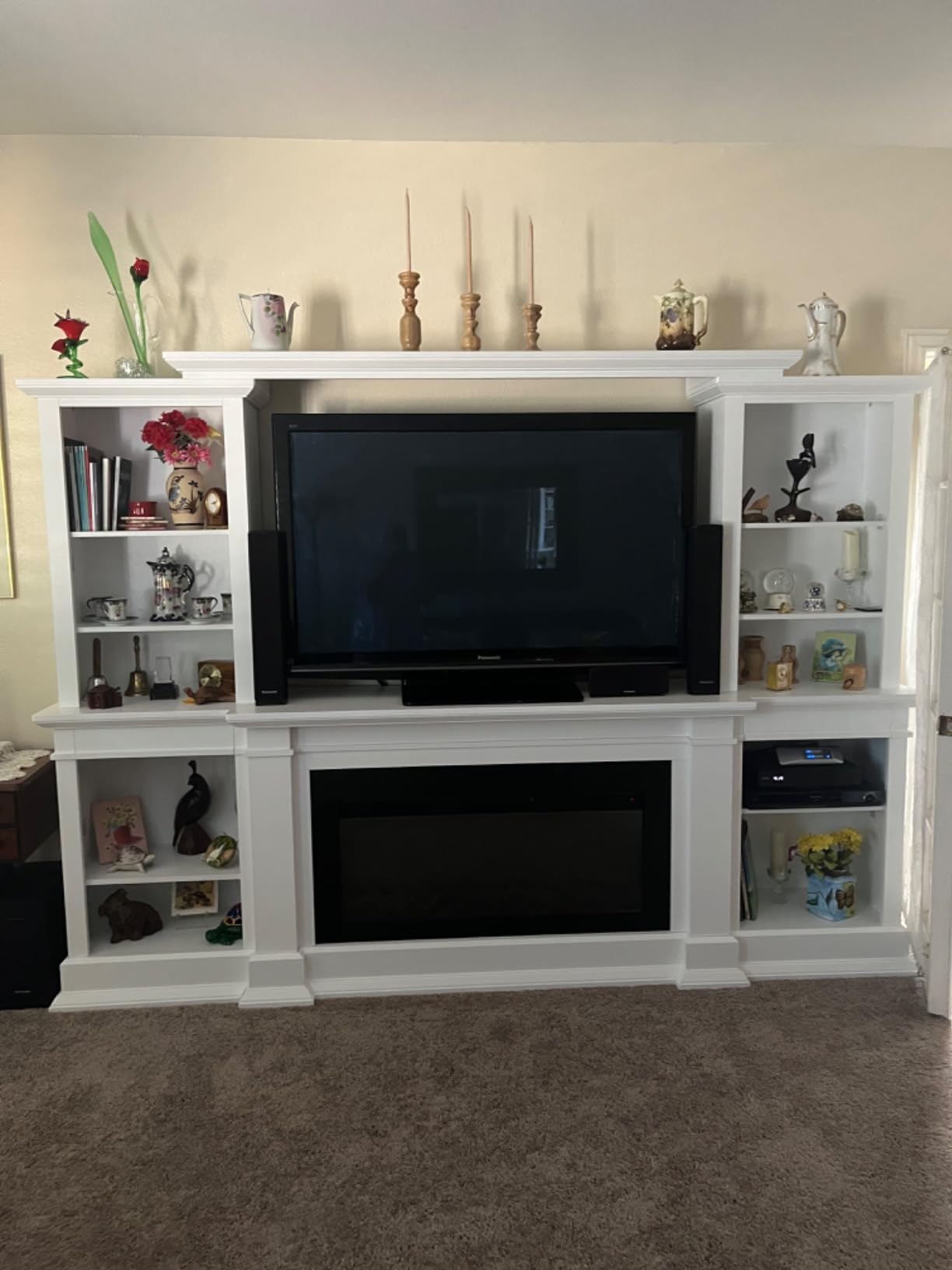Real Flame Monte Vista Electric Media Fireplace, White,9900E-W customer photo 1