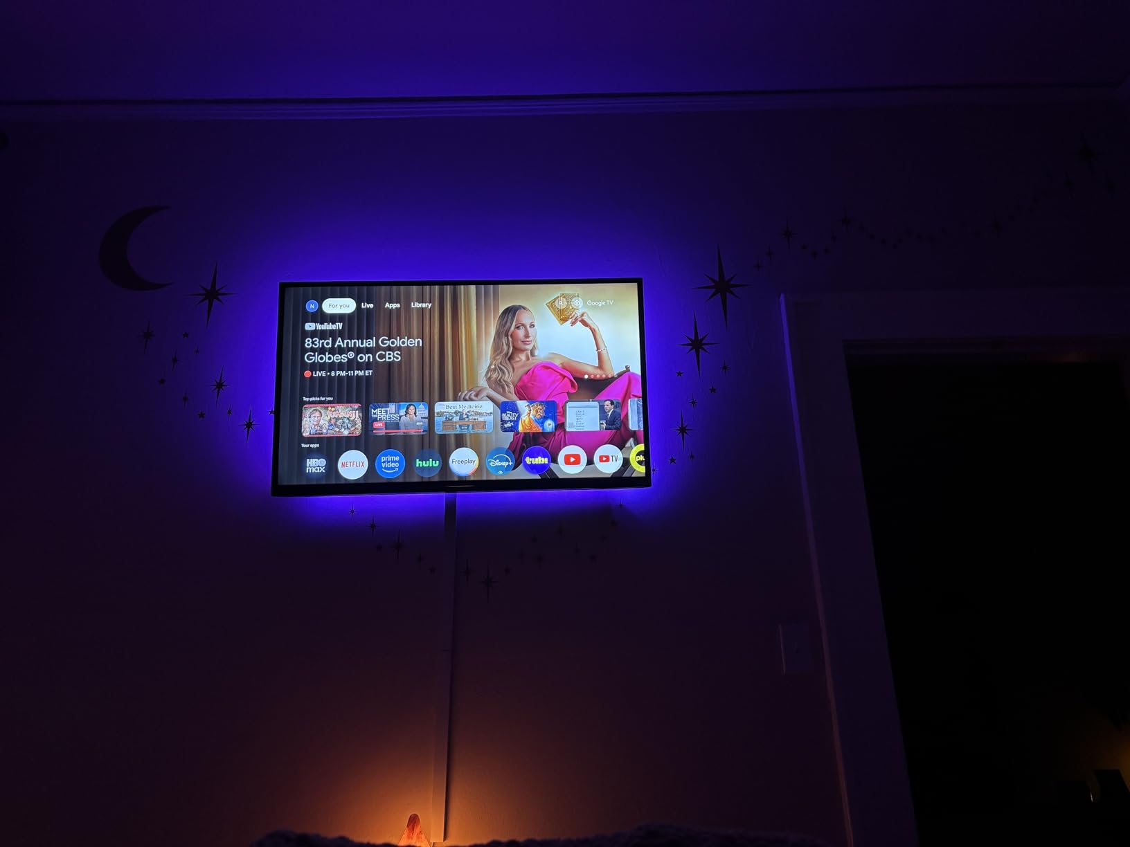 Tv Led Backlight,Maylit 14.3ft Led Strip Lights for 65-75in Tv,USB Powered Tv Lights kit with Remote,RGB Bias Lighting for Room Decor customer photo 2