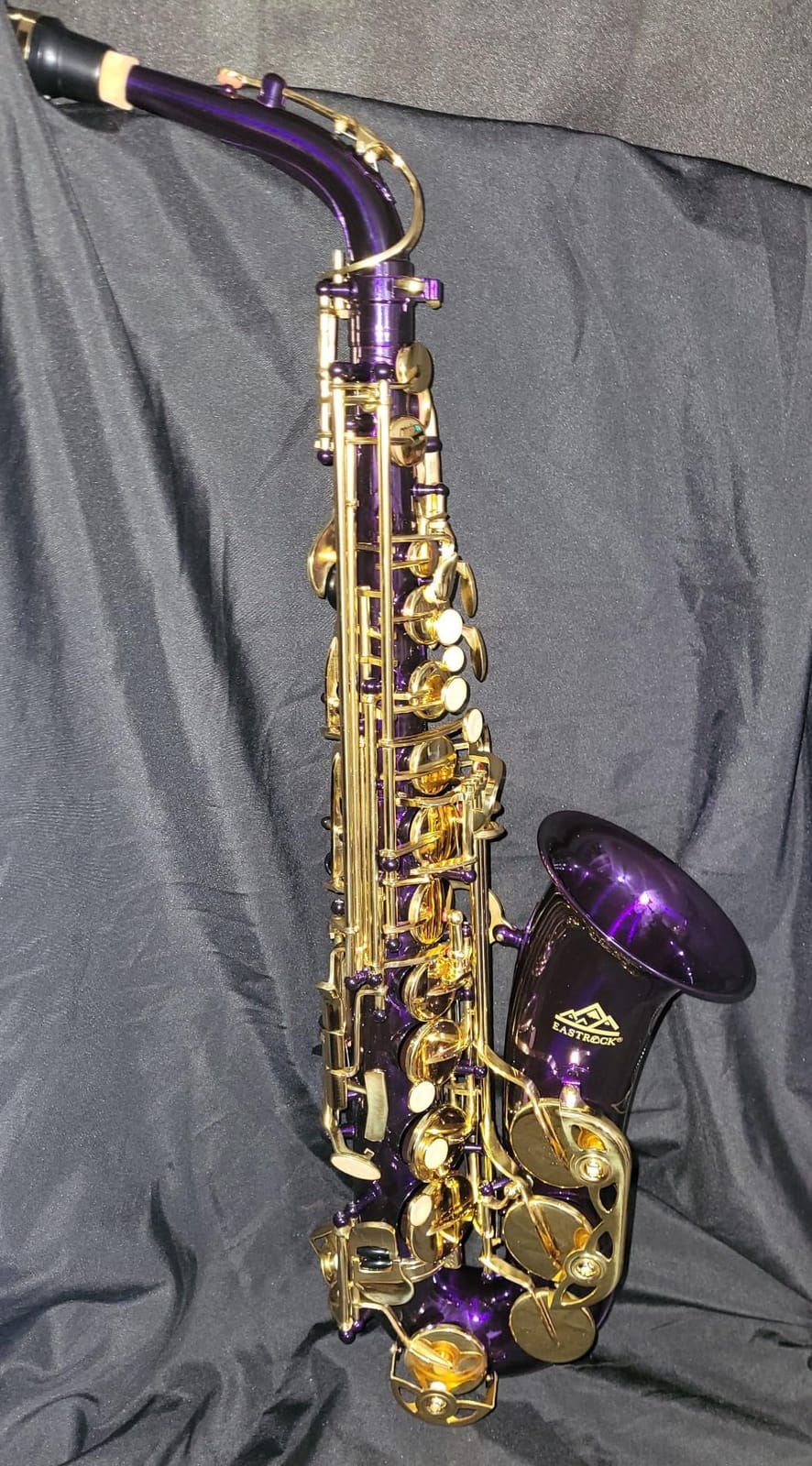 EASTROCK E Flat Alto Saxophone Blue/Golden Sax for Beginners and Students customer photo 1