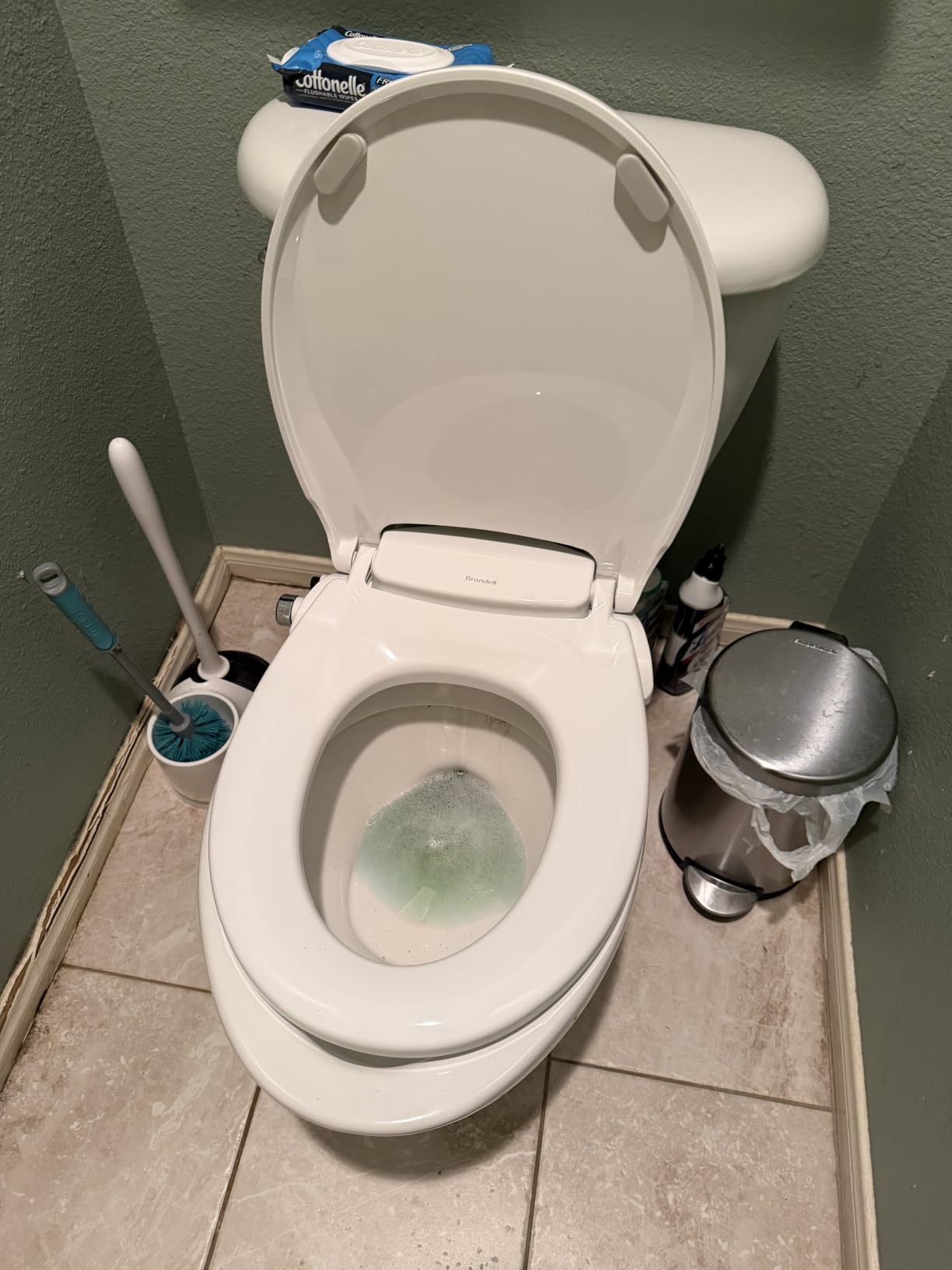 Brondell Bidet Toilet Seat Non-Electric Swash Ecoseat, Fits Elongated Toilets, White - Dual Nozzle System, Ambient Water Temperature - Bidet with Easy Installation customer photo 2