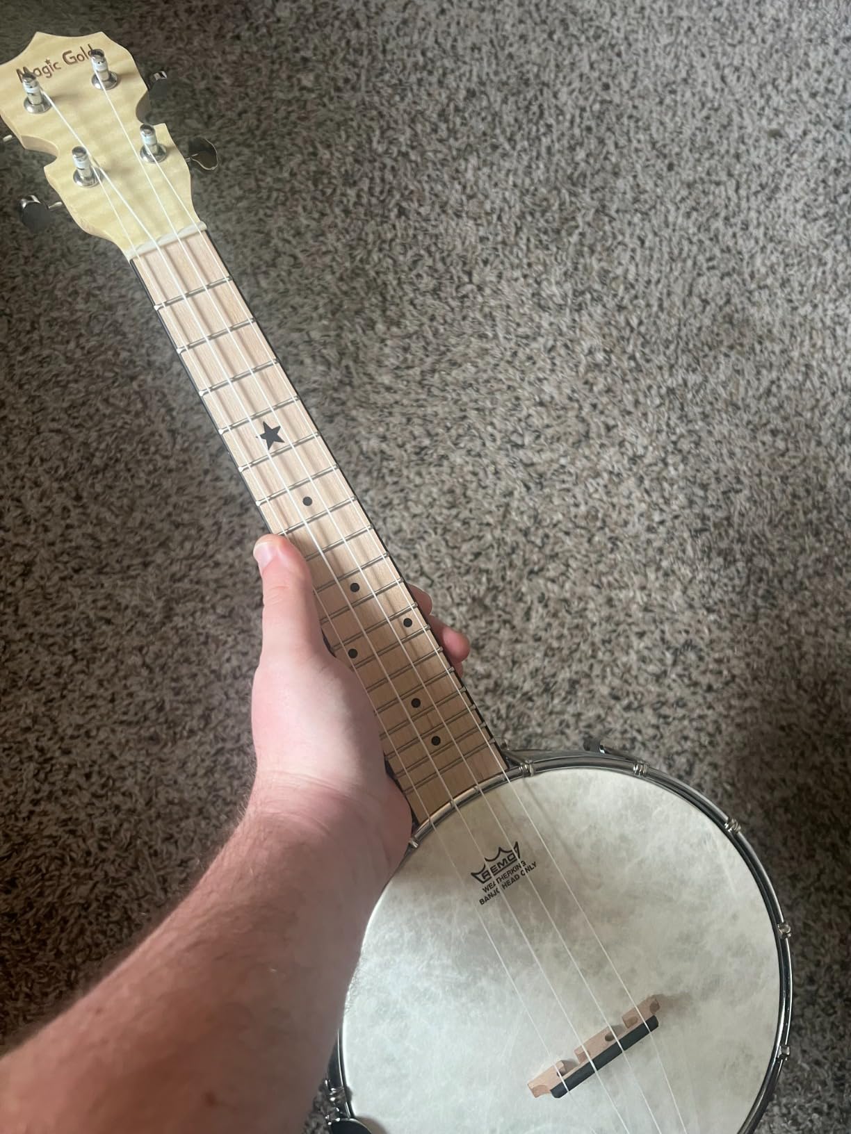 Kmise Banjo 5 String Banjos, Full Size 38 Inch Open or Closed Back with Resonator, Bridge, Strings Pack, Finger Picks, Strap, Case, Tuner Accessories Set Gift Choice for Adults Beginner customer photo 1