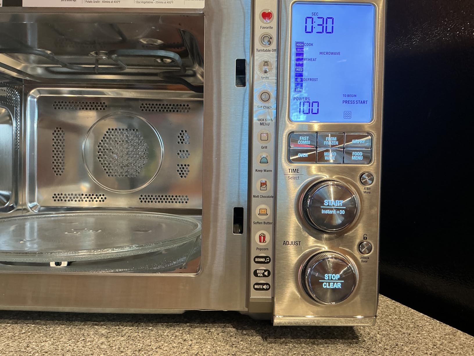 Breville BMO870BSS Combi Wave 3-in-1, Brushed Stainless Steel | 3 appliances in one device | Microwave reheats fast, air fryer crisps without oil, and convection oven bakes evenly customer photo 2