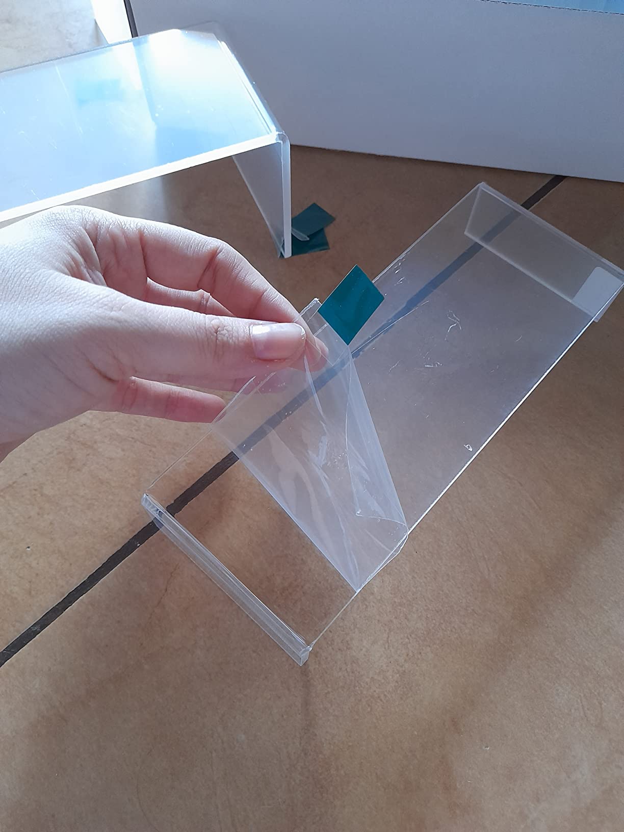 Goabroa Clear Display Risers, 8'' Display Shelves, Riser for Decor, 6 Pcs | 3 Tiers Transparent Display Stands, 4mm Thickness, Stackable & Nested, for Cupcake, Figures, Lego, Jewelry, Perfume customer photo 1