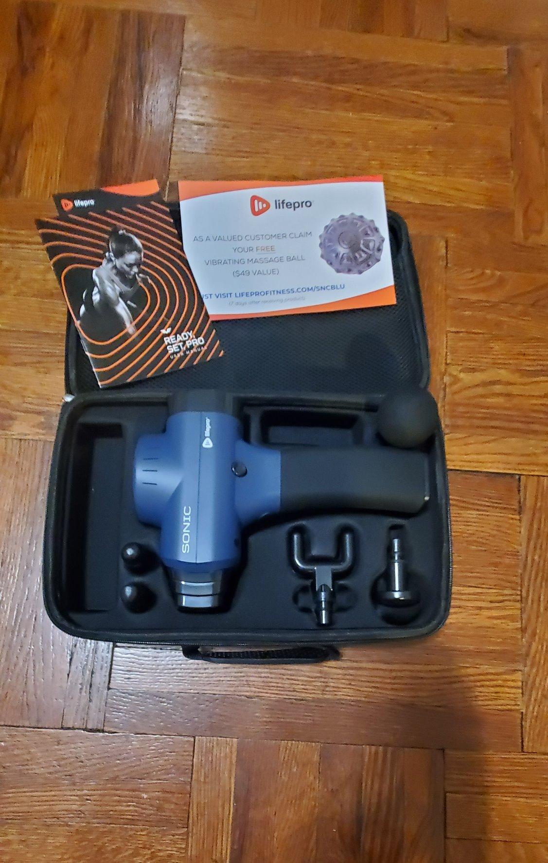 Lifepro Massage Gun - Percussion Muscle Massager for Athletes with 8 Massage Heads and 5 Speed Settings - Deep Tissue Back and Muscle Massage Gun for Recovery customer photo 2