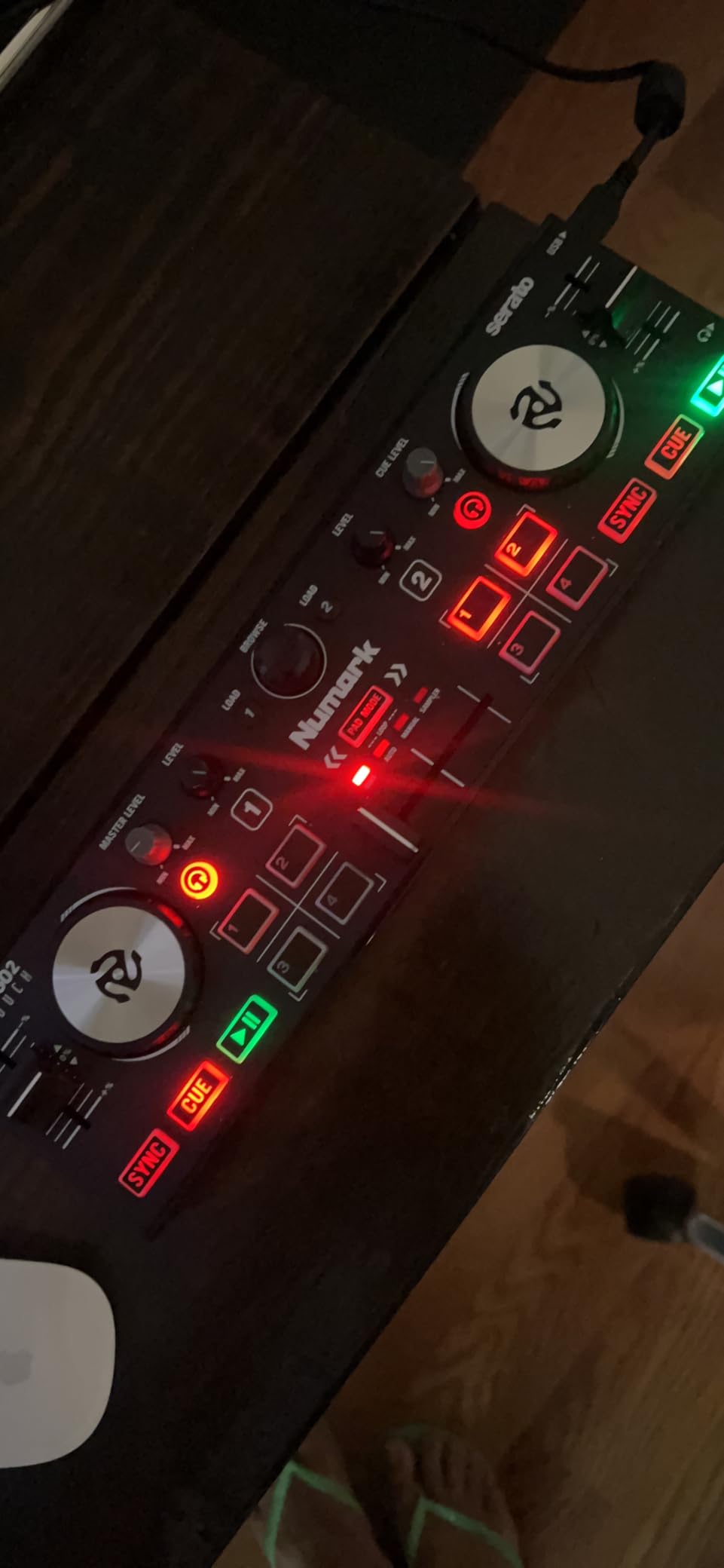 Numark DJ2GO2 Touch Compact DJ Controller | Portable, 2-Deck, DJ Mixer, Touch-Capacitive Wheels, Integrated Audio Interface, and Serato Lite, Gen 3 customer photo 1