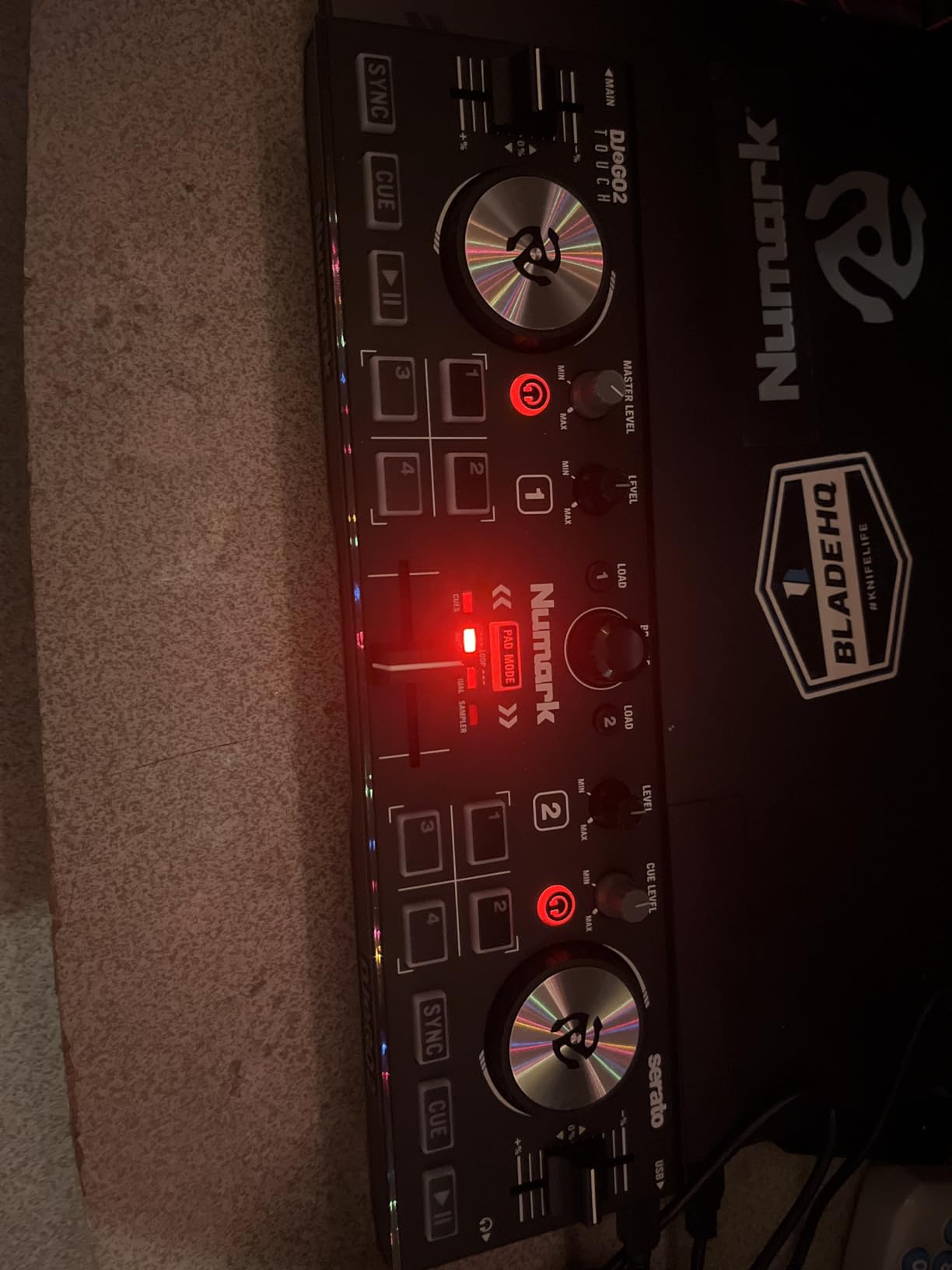 Numark DJ2GO2 Touch Compact DJ Controller | Portable, 2-Deck, DJ Mixer, Touch-Capacitive Wheels, Integrated Audio Interface, and Serato Lite, Gen 3 customer photo 2