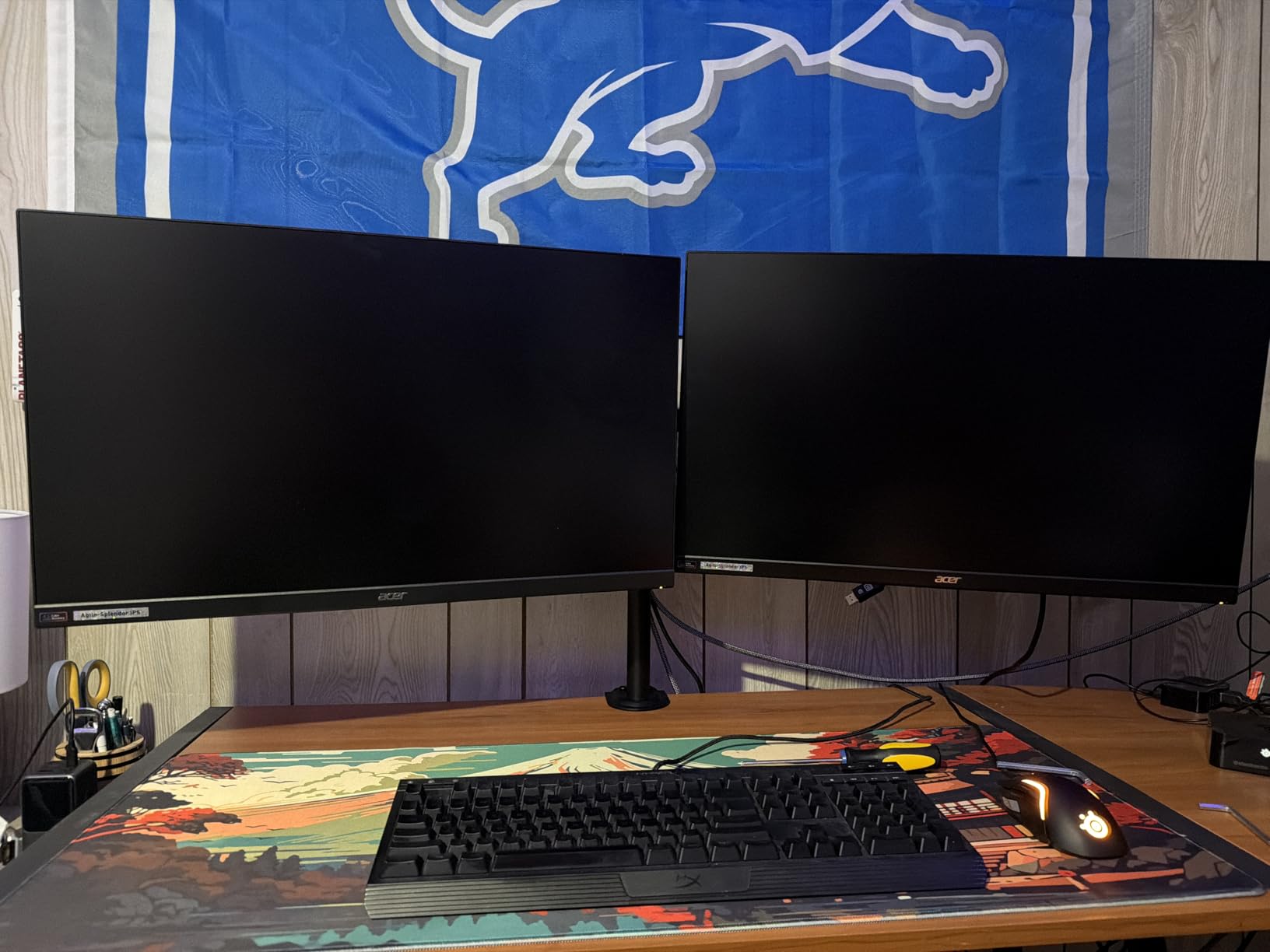 ErGear Dual Monitor Stand, Heavy Duty Adjustable Monitor Desk Mount for 2 Screens up to 32 Inches, Fully Adjustable Height, Tilt, Swivel, Rotate, Supports 17.6 lbs per Monitor Arm, Easy Installation customer photo 2