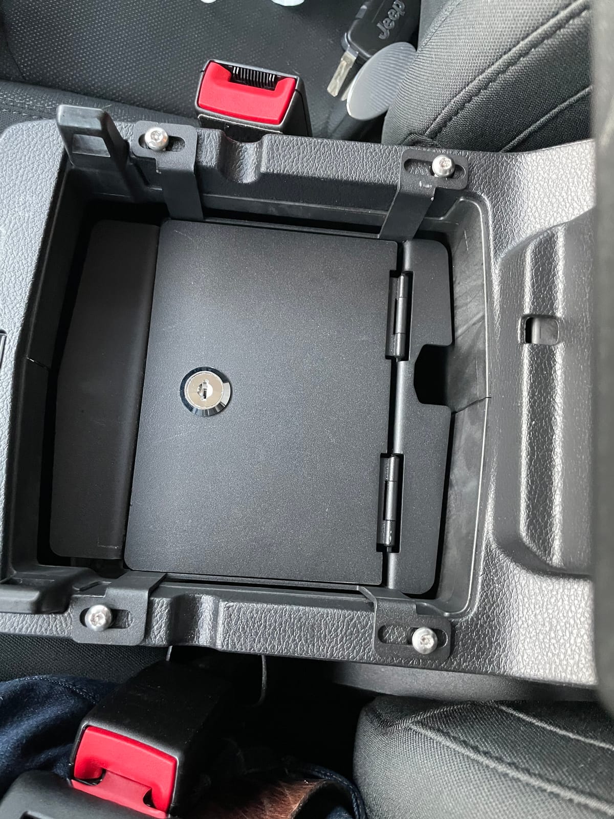 Hooke Road Interior Console Lock Box Security Storage for Jeep JL Wrangler/Gladiator JT 2018-2025 customer photo 2