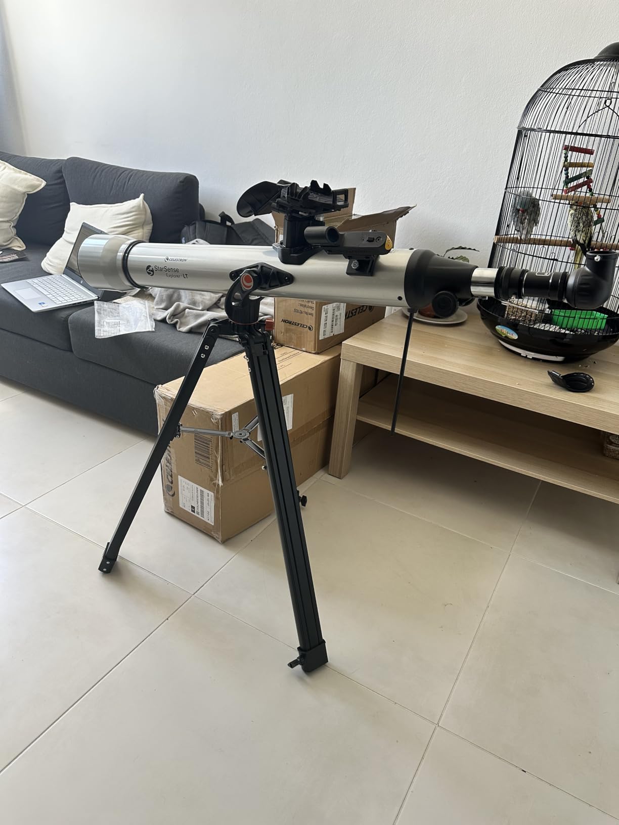 Celestron StarSense Explorer LT 80AZ Smartphone Guided Refractor Telescope | Smartphone App Sky Navigation, Lightweight Manual Refractor Telescope, Perfect First Telescope, Great for Kids & Families customer photo 2