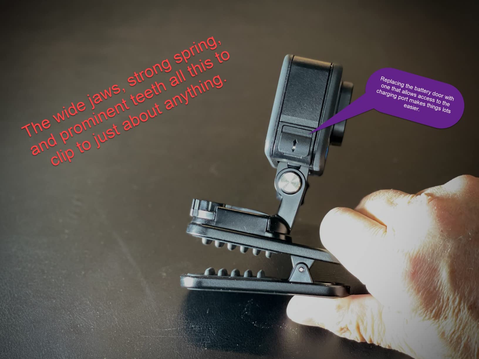 GoPro Magnetic Swivel Cameras Clip - Official GoPro Accessory, Black customer photo 1
