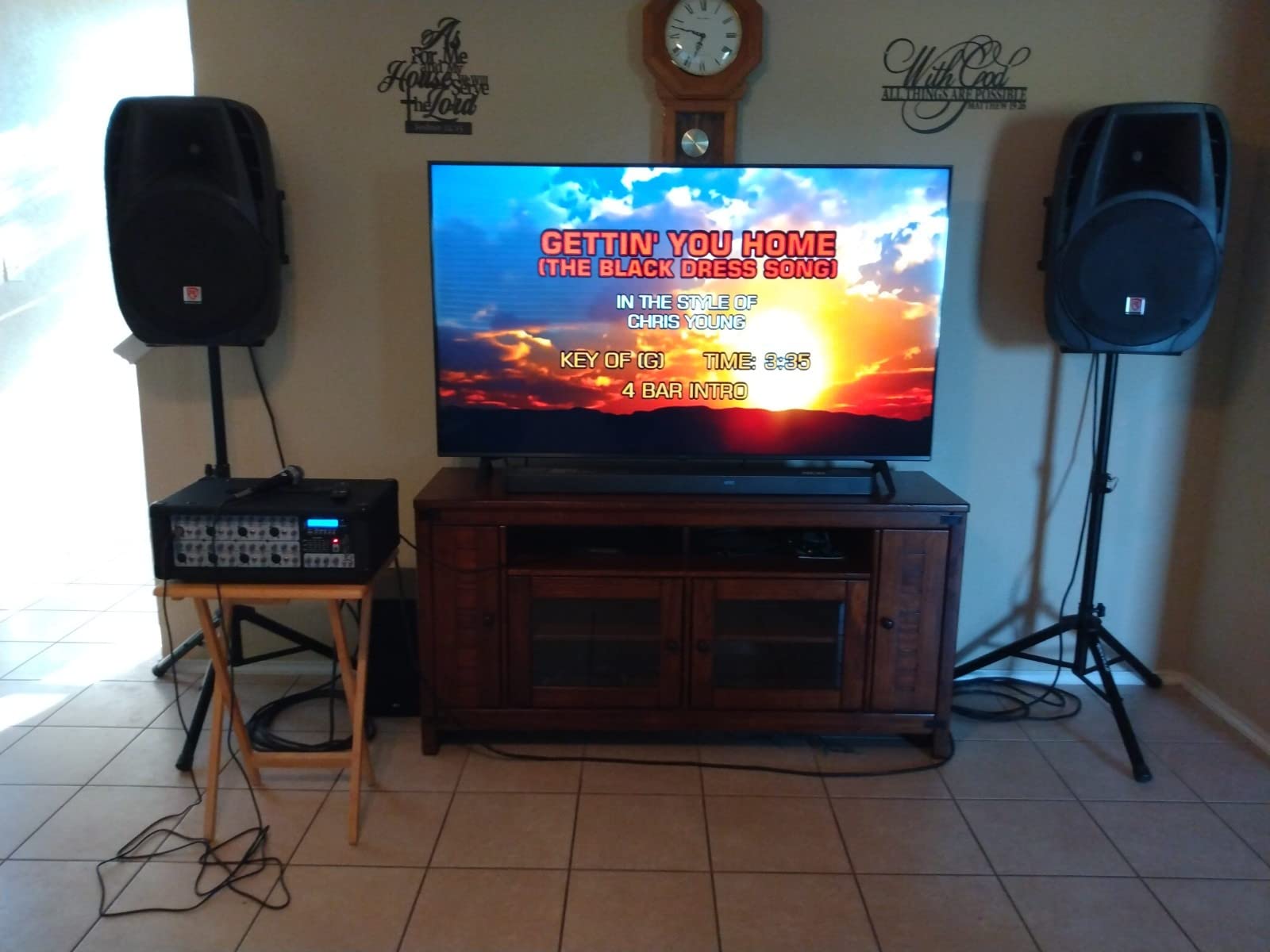 Rockville RPG2X12 PA Speaker System - Dual 12 Inch Powered Speakers, 8-Channel Mixer with Bluetooth, Adjustable Stands, 2 Wired Microphones, Cables customer photo 2