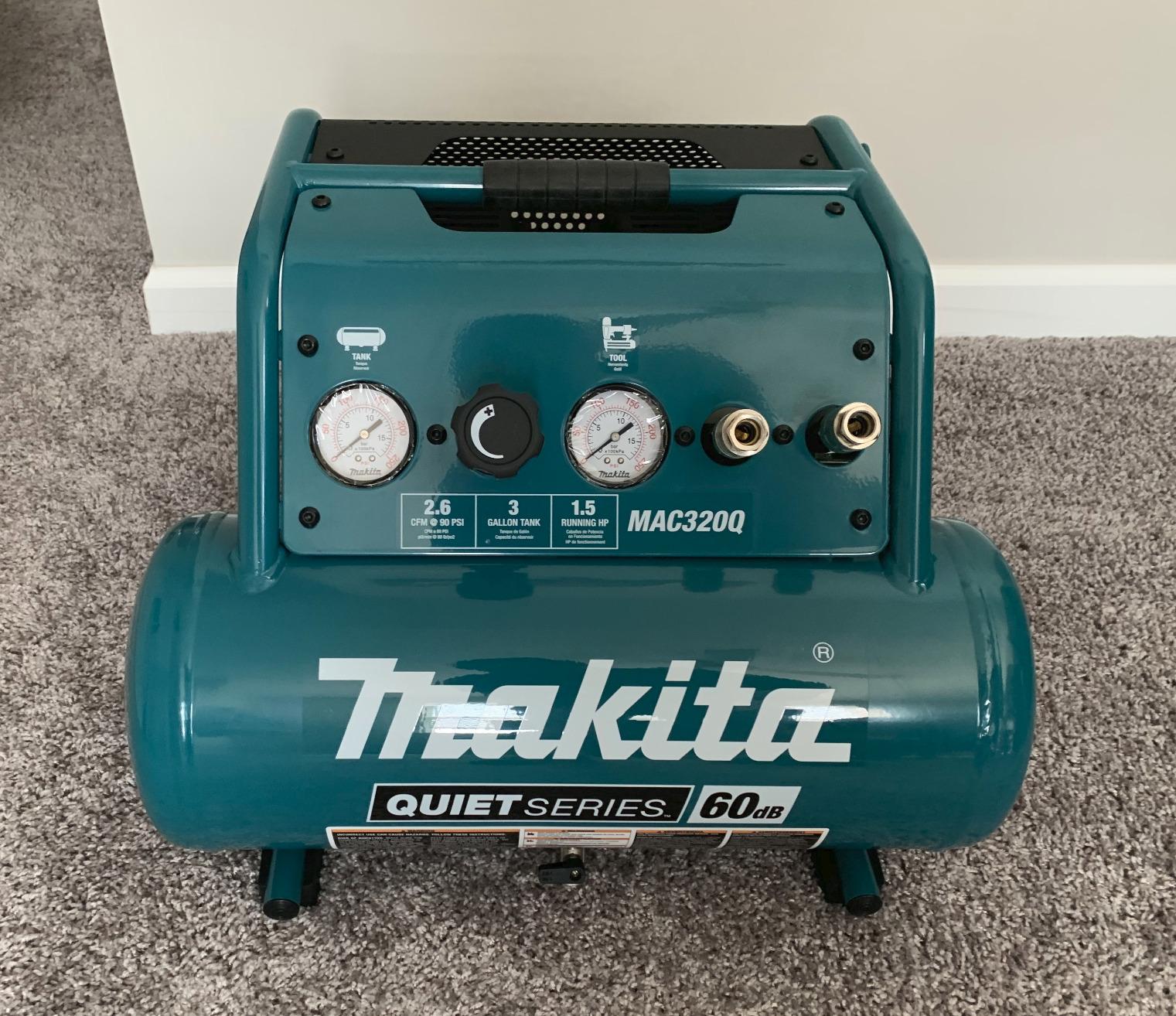 Makita MAC320Q Quiet Series 1-1/2 HP, 3 Gallon, Oil-Free, Electric Air Compressor customer photo 1