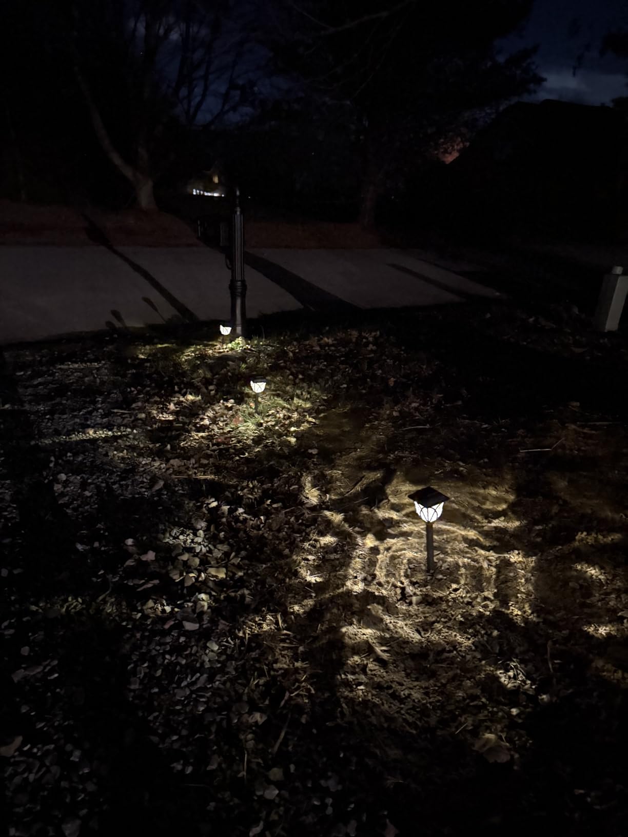 GIGALUMI 6 Pack Solar Lights Outdoor Waterproof, LED Solar Garden Lights | Outdoor Decorations, Garden Decor for Yard, Patio, Landscape, Planter, Walkway (Warm White) customer photo 1