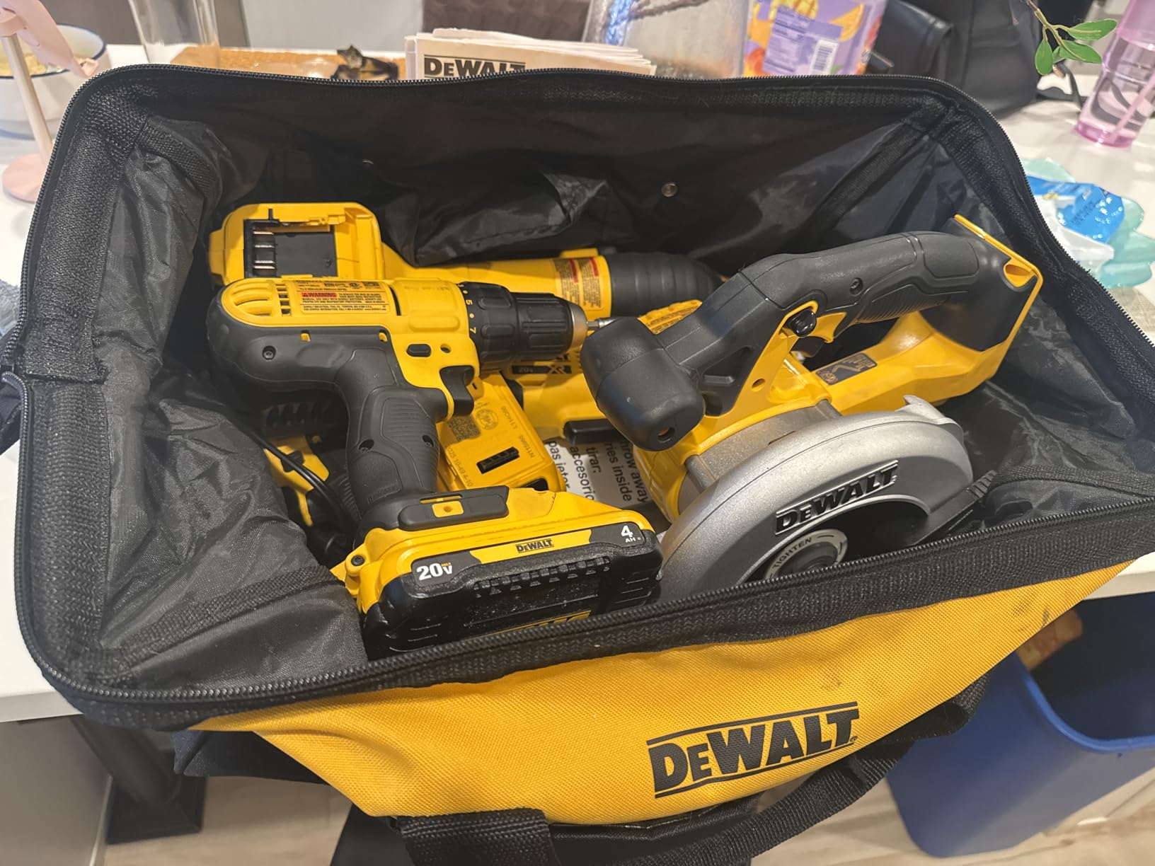 DEWALT Tools 5 Tool Power Tool Combo Kit, Cordless Drill Impact Driver Saw Oscillating Multi-tool Set with 20V MAX Battery and Charger (DCK551D1M1) customer photo 2