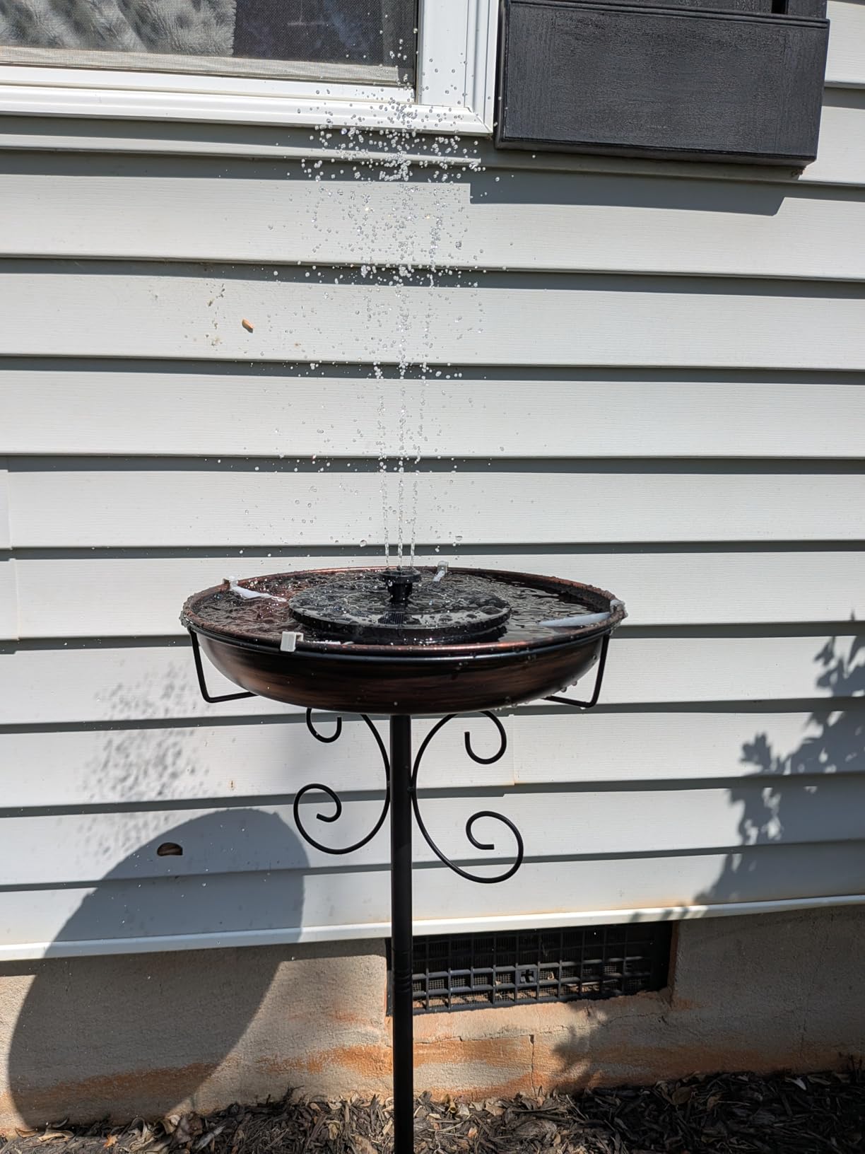 Mademax Solar Bird Bath Fountains, Upgrade 1.4W Solar Fountain Pump with 8 Nozzles & 4 Brackets, Free Standing Floating Solar Powered Water Fountain Pump for Bird Bath, Garden, Pond, Pool, Outdoor customer photo 2