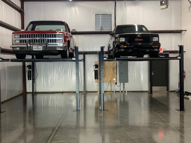 TRIUMPH NSS8TL 8000Lbs Taller Longer 4 Post Storage Service Car Auto Lift Truck Hoist customer photo 2