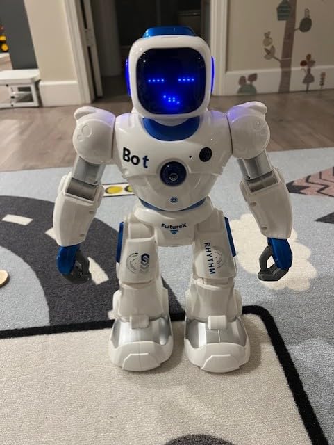 Ruko 1088 Smart Robot Toy for Kids, Large Programmable Interactive Gift | Support Remote Control & App Control & Voice Command, Birthday Gift for Boys & Girls Ages 4 5 6 7 8 9, Blue customer photo 1