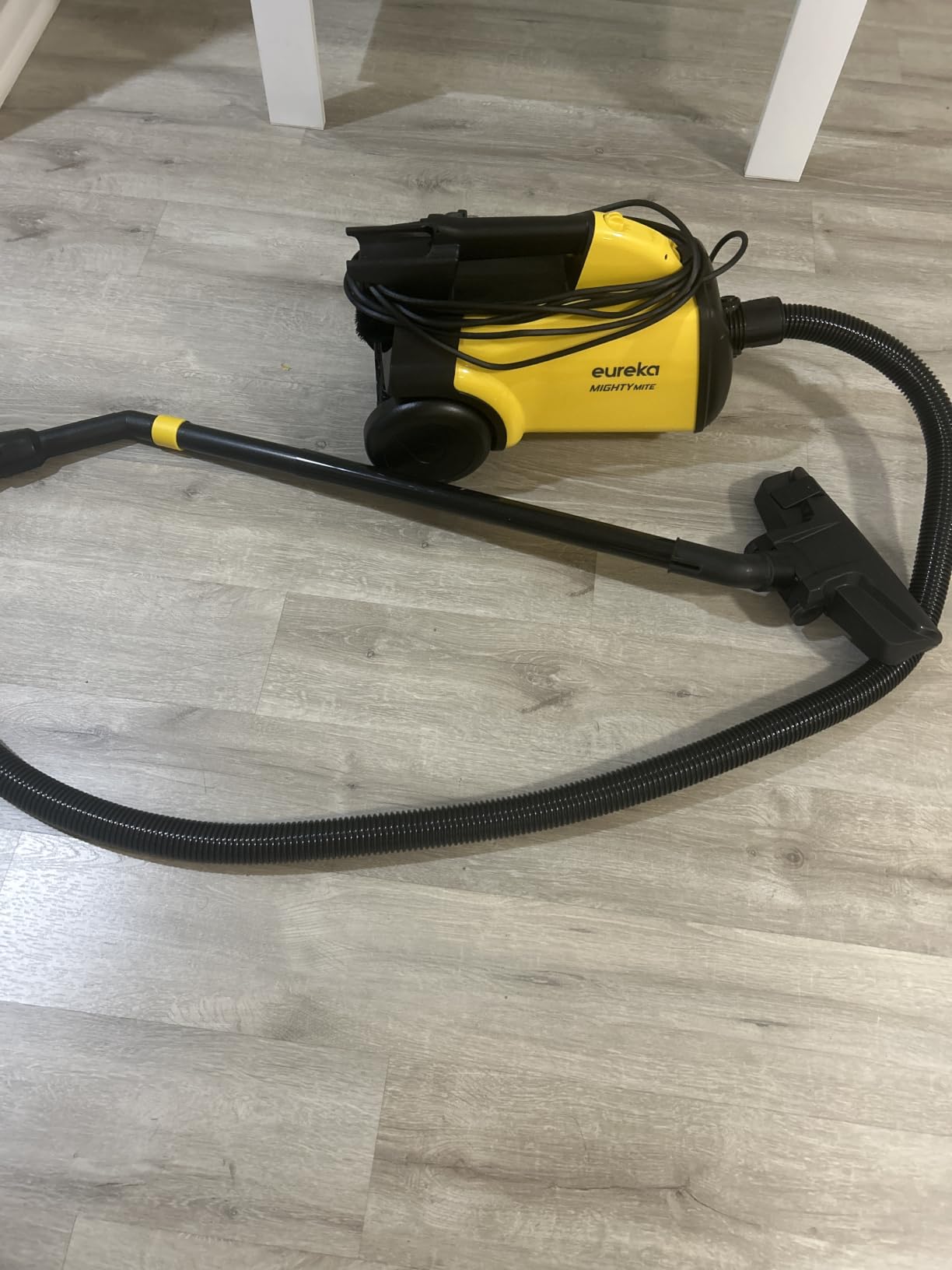 Eureka 3670M Canister Cleaner, Lightweight Powerful Vacuum for Carpets and Hard Floors, w/ 5bags, Yellow customer photo 1