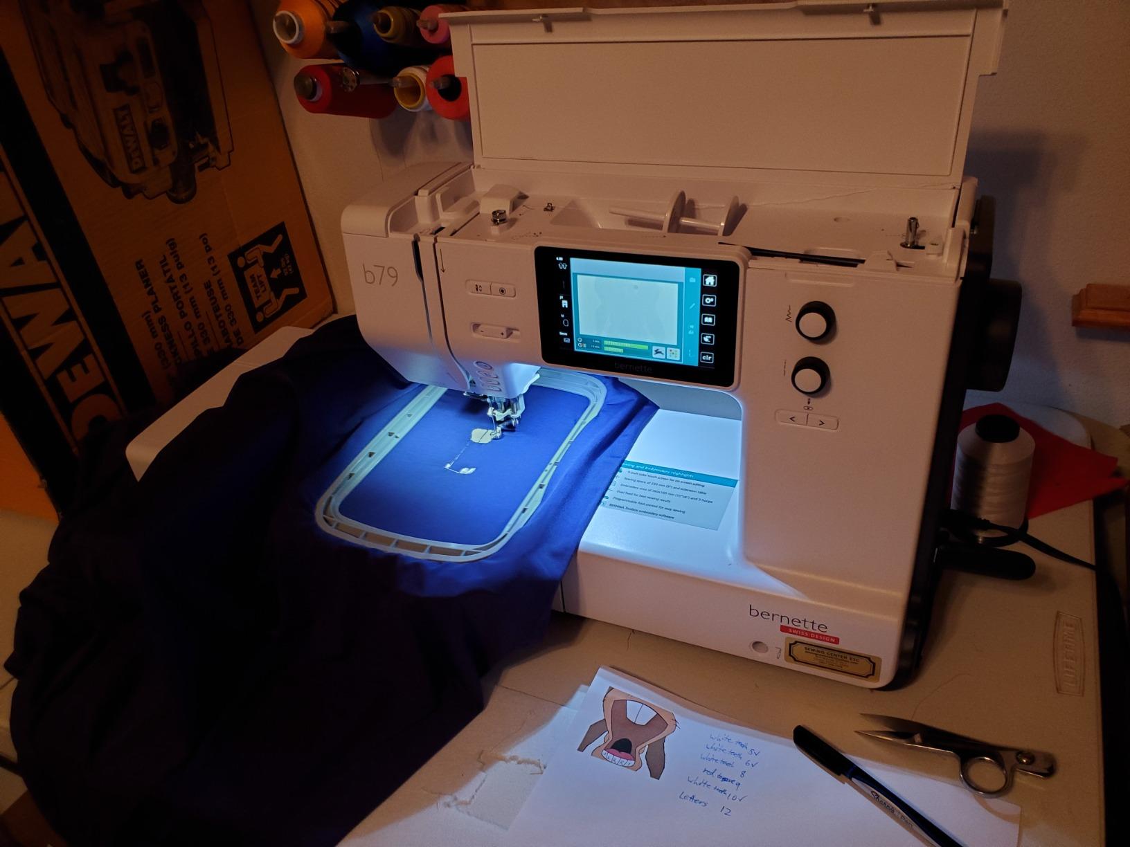 Bernette b79 Computerized Sewing & Embroidery Machine | 5-Inch Color Touchscreen, Multi-Function Knobs, 4 LEDs, 230mm Sewing Space customer photo 1
